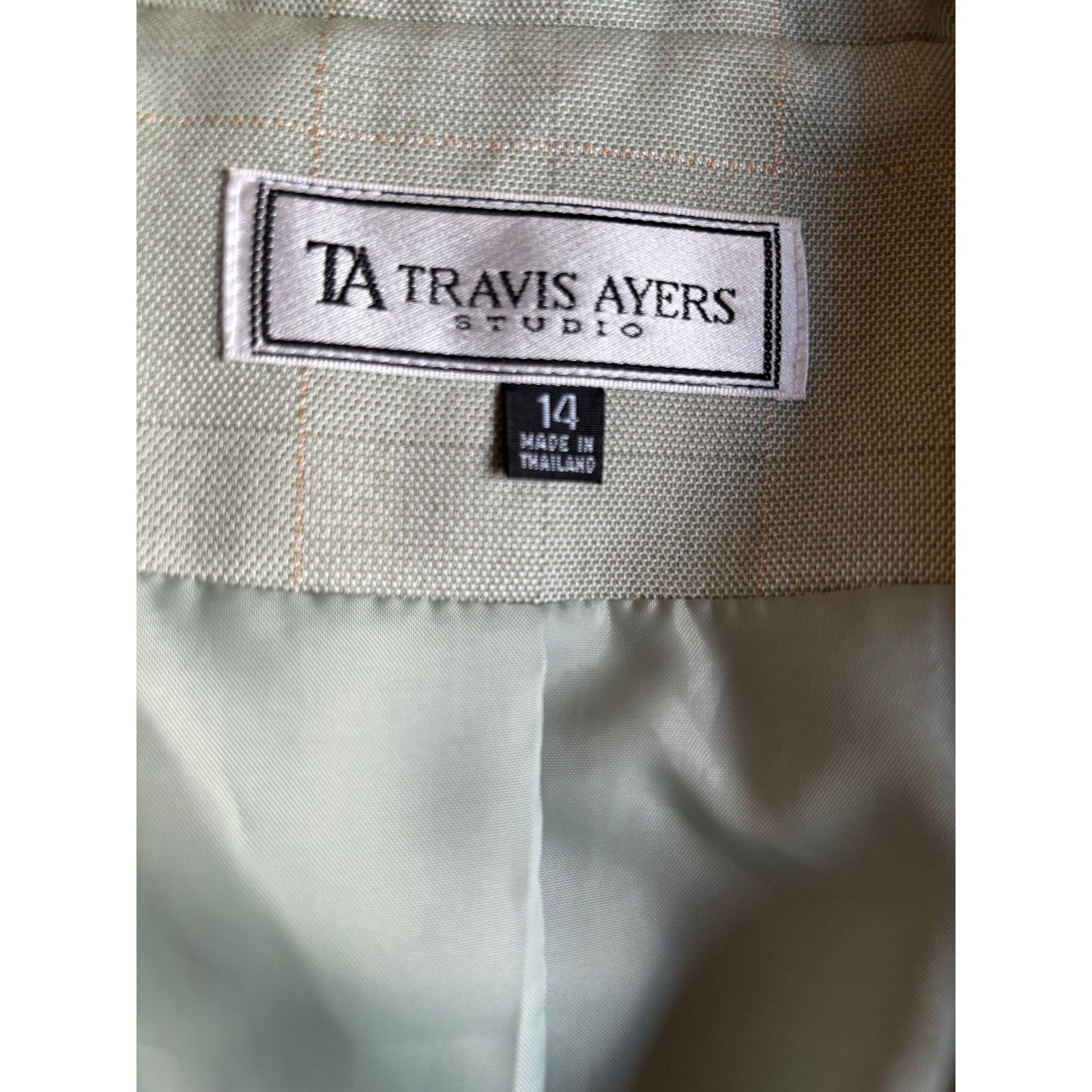 The Unbranded Brand Travis Ayers Mint Long Sleeve Blazer Size 14 - Large Size L / US 10 / IT 46 - 7 Thumbnail