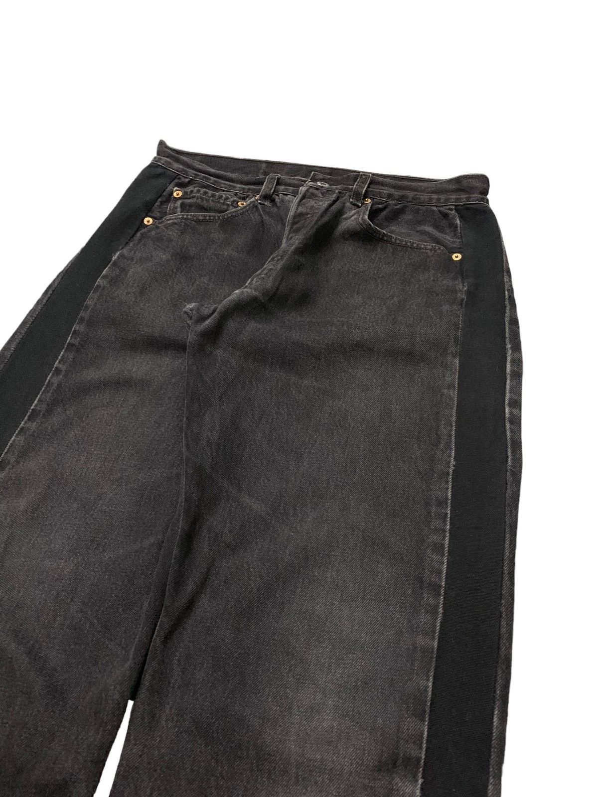 Japanese Brand Levis Baggy Y2k Balenciaga Wide Leg Style Distressed (AC38) Size US 31 - 6 Thumbnail