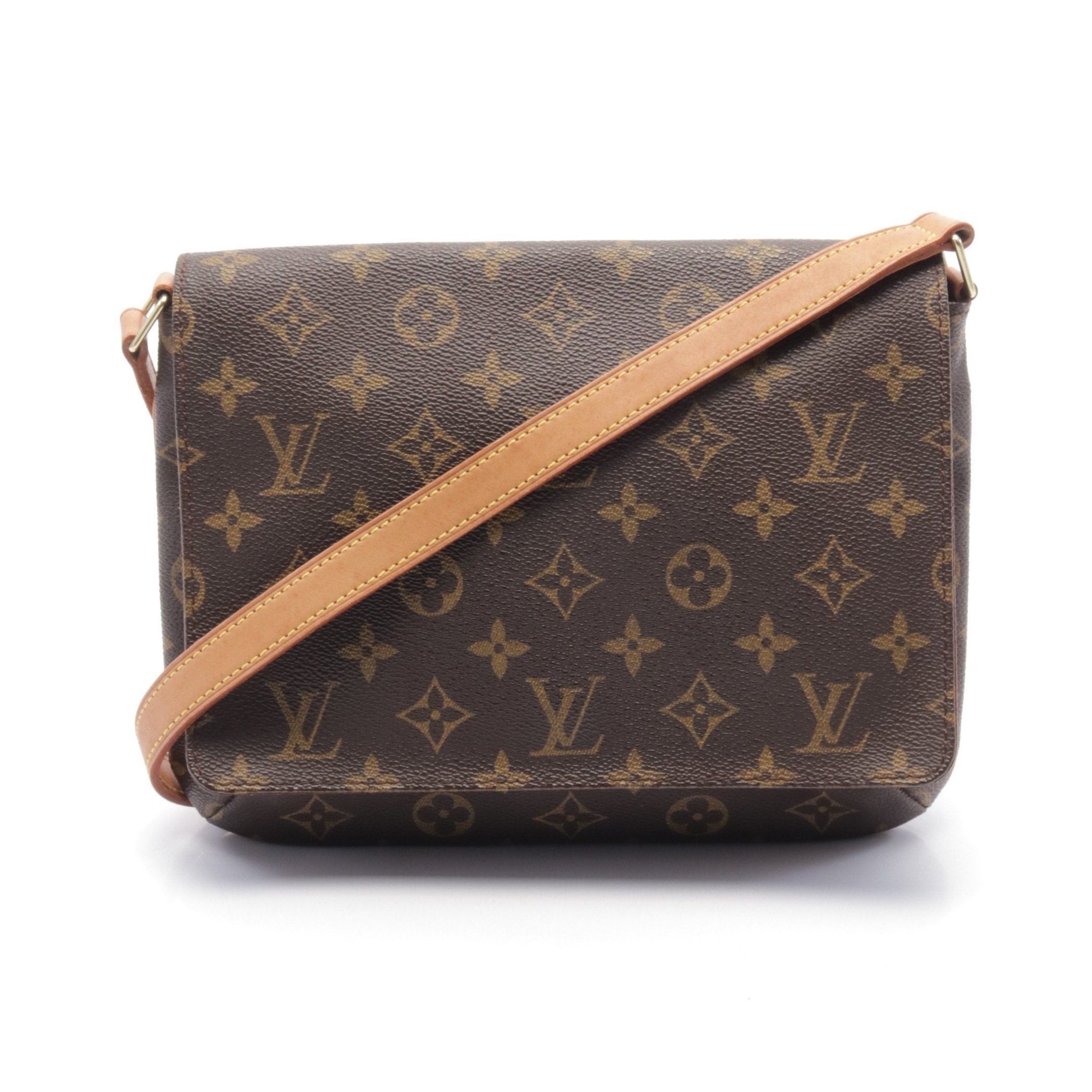Louis Vuitton Louis Vuitton Musette Tango Short Strap Monogram Shoulder Bag Leather Brown Size ONE SIZE - 1 Thumbnail