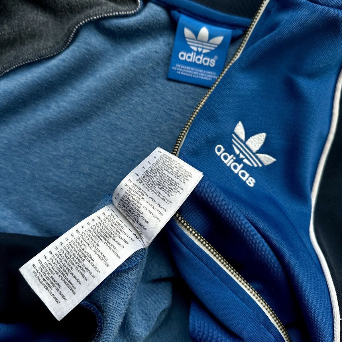Adidas Mens Adidas Full Zip Light Bomber Jacket Blue Size US S / EU 44-46 / 1 - 10 Thumbnail