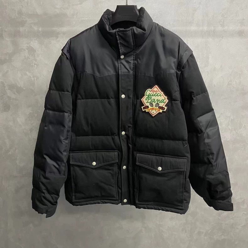 Gucci Gucci The latest black plush pattern logo down jacket 2501- Size US M / EU 48-50 / 2 - 1 Thumbnail