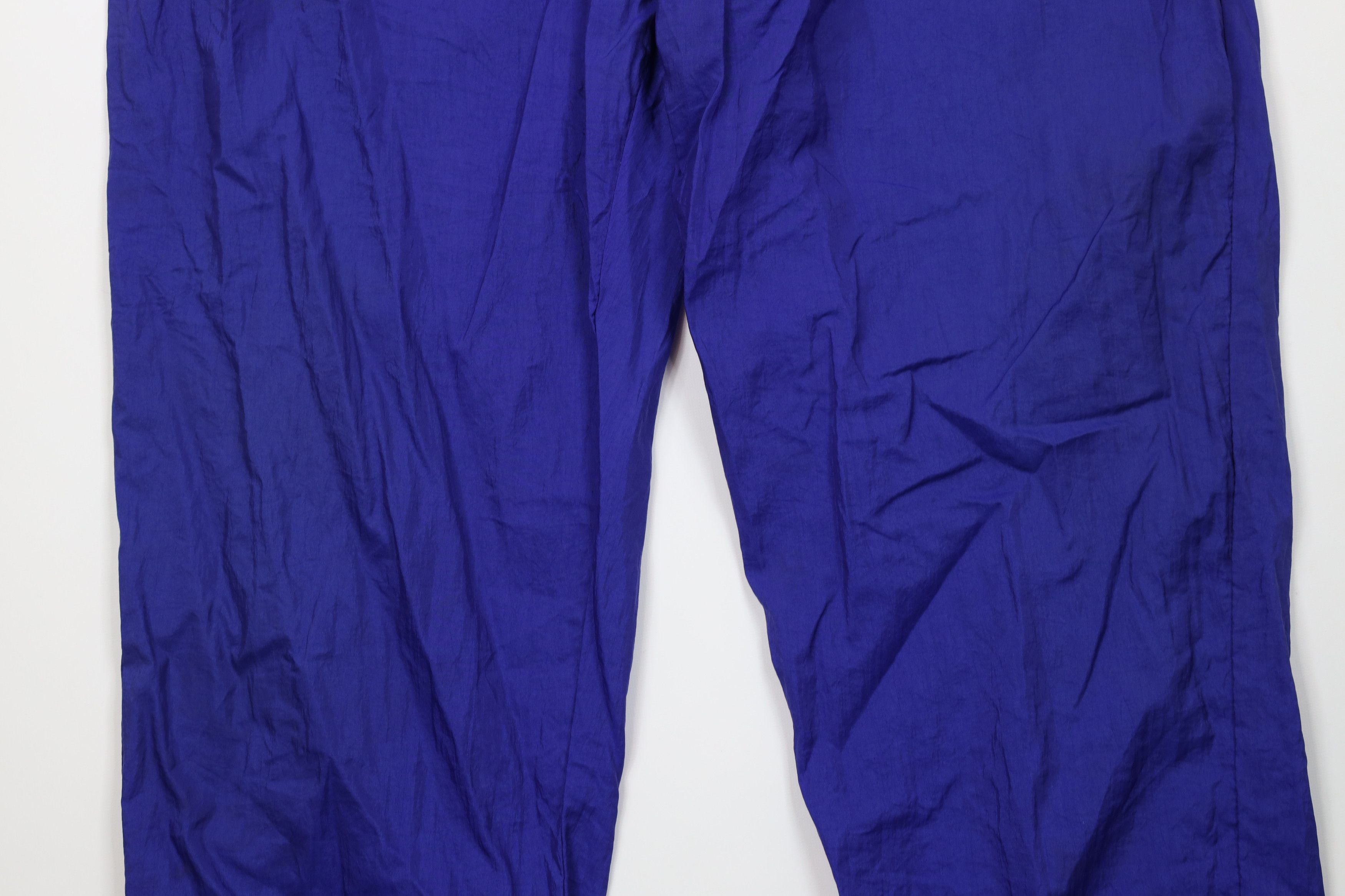 Reebok Vintage 90s Reebok Windbreaker Joggers Pants Blue Nylon Size US 38 / EU 54 - 3 Thumbnail