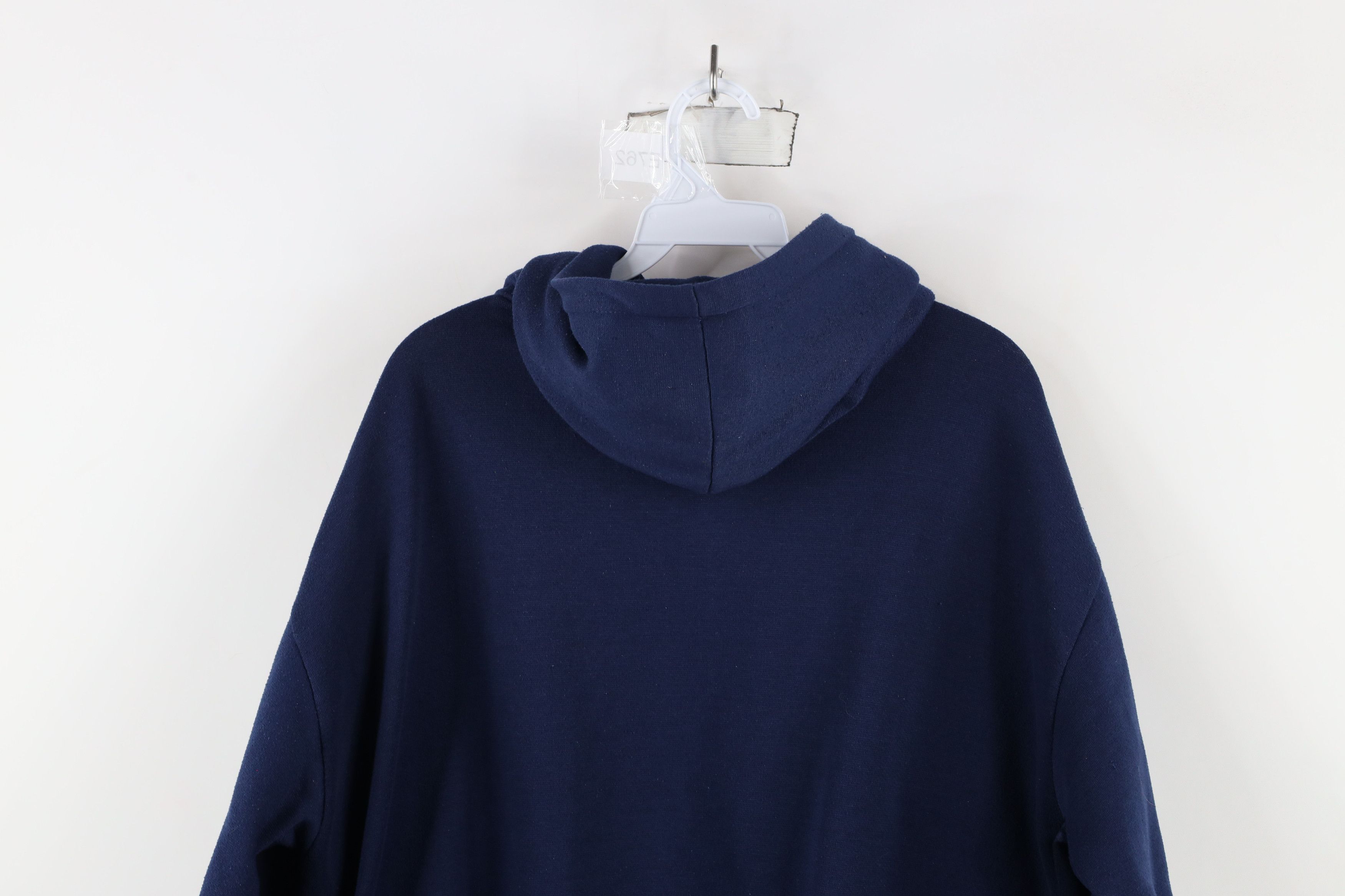 Vintage Vintage 80s 90s Streetwear Blank Full Zip Hoodie Sweatshirt Size US L / EU 52-54 / 3 - 13 Thumbnail