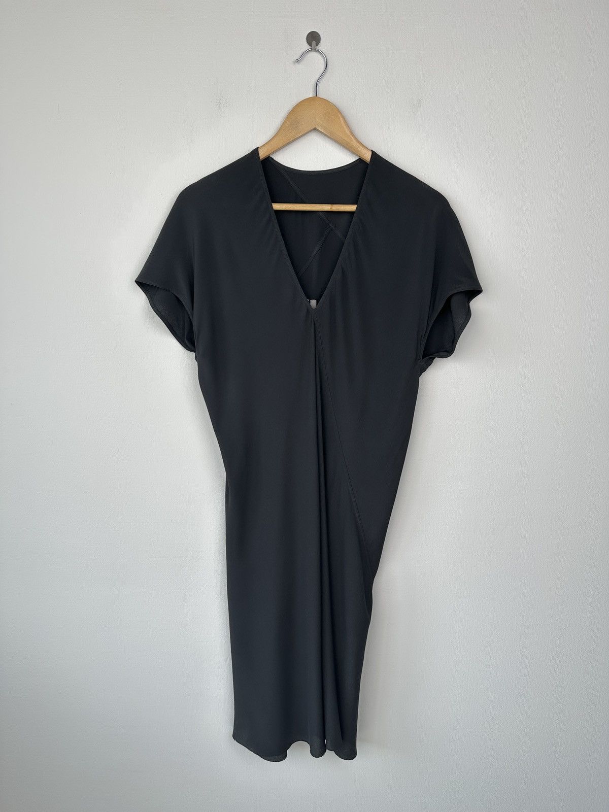 Rick Owens RICK OWENS S/S 20 Tecuatl V-Neck Cap Sleeve Silk Dress Size XS / US 0-2 / IT 36-38 - 1 Thumbnail