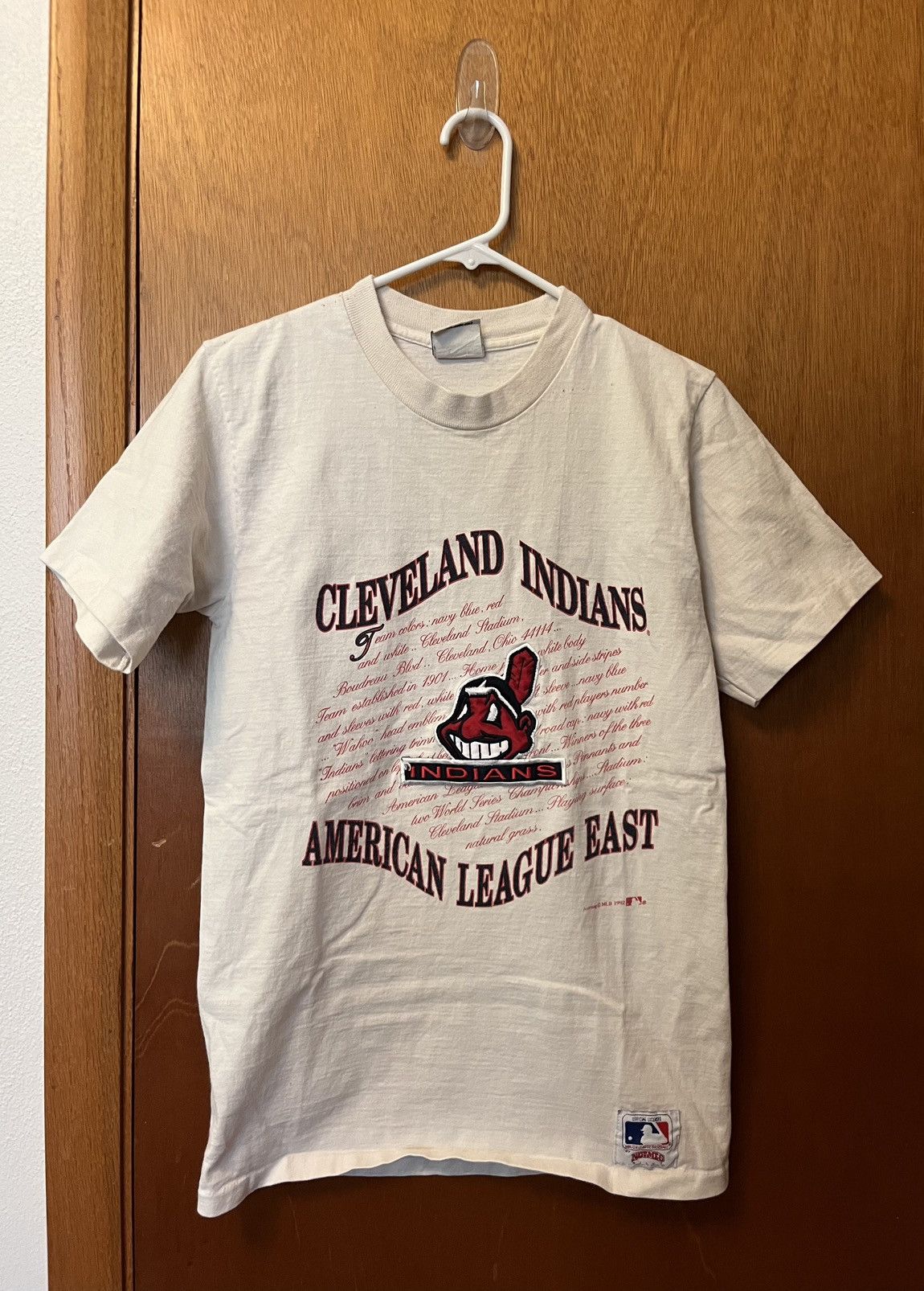 MLB × Nutmeg × Vintage Vintage 1992 Cleveland Indians Nutmeg MLB Tee Size US S / EU 44-46 / 1 - 9 Thumbnail