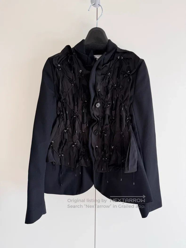Other Comme des Garcons Bow Tie Detailing Blazer Size XS / US 0-2 / IT 36-38 - 1 Thumbnail