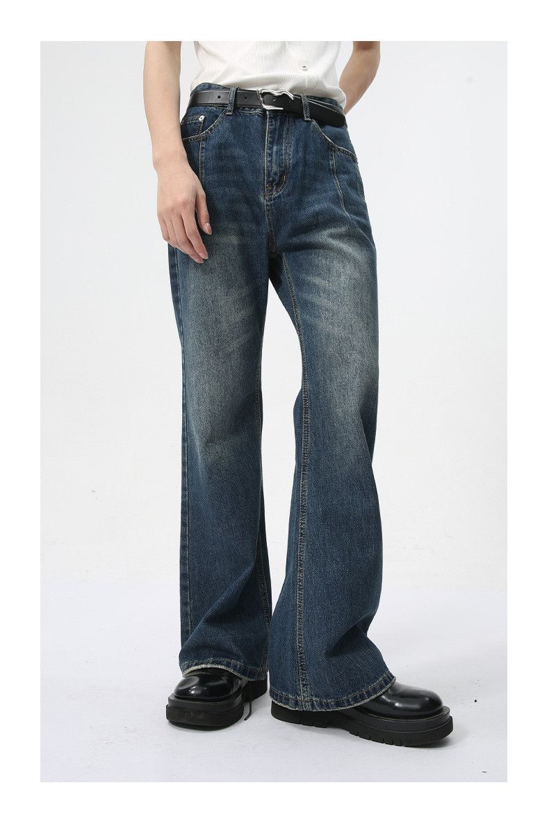 Japanese Brand × Jean High street retro distressed washed flared denim jeans Size US 32 / EU 48 - 4 Thumbnail
