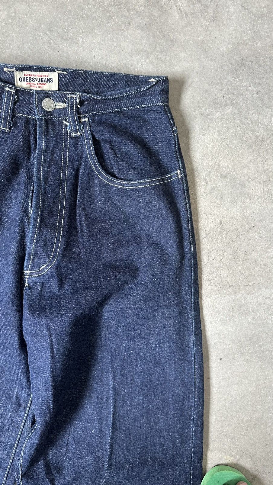 Guess VINTAGE GUESS MADE IN USA WIDE LEG DENIM PANT Size US 28 / EU 44 - 5 Thumbnail