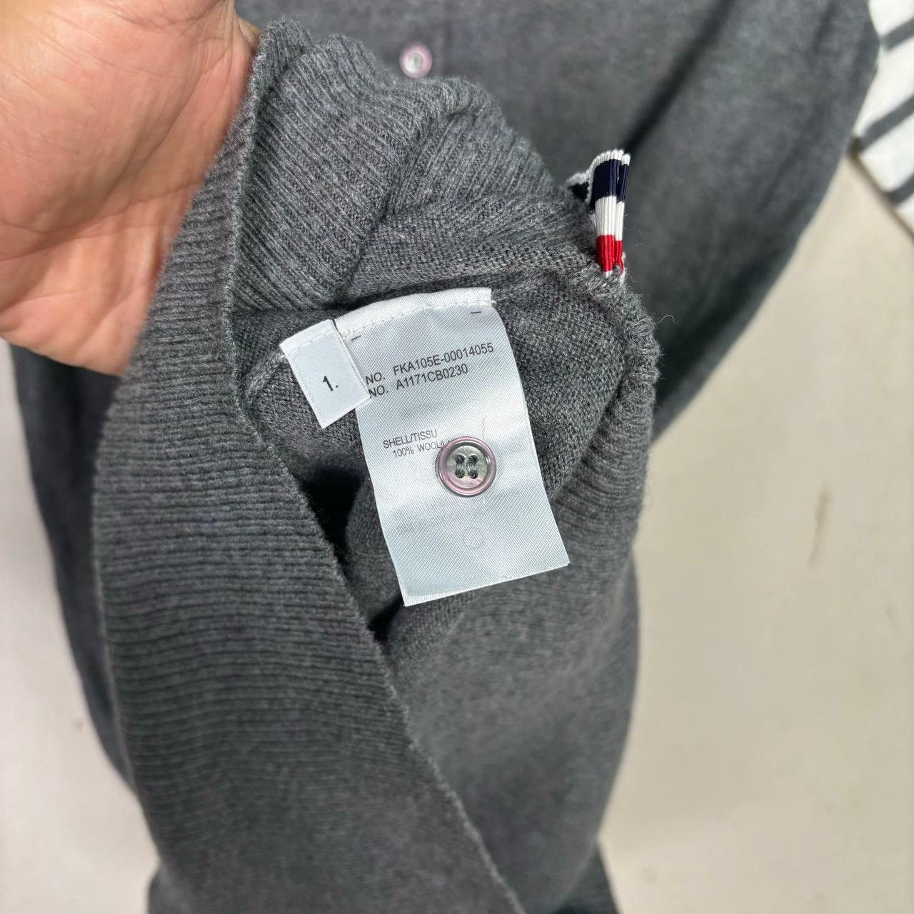 Thom Browne Thom Browne Grey Fine Merino Wool 4 Bar Dress Short Sleeve Size S / US 4 / IT 40 - 5 Thumbnail