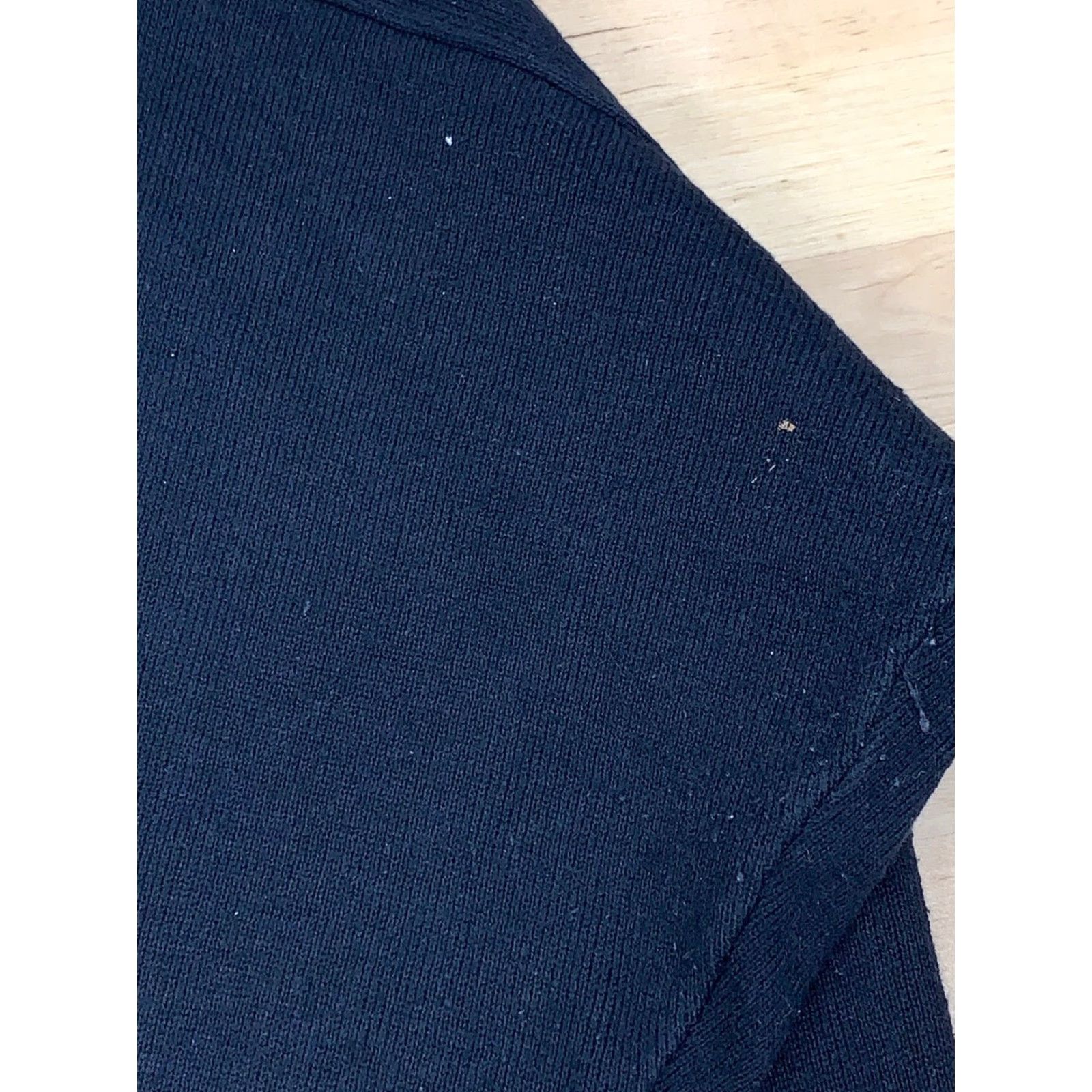 Vintage VINTAGE I.B. Diffusion Cardigan Black S Women Long Sleeve Cotton Ramie Knit Tight-Knit 1991 Sports Sweater Collared Size S / US 4 / IT 40 - 7 Thumbnail