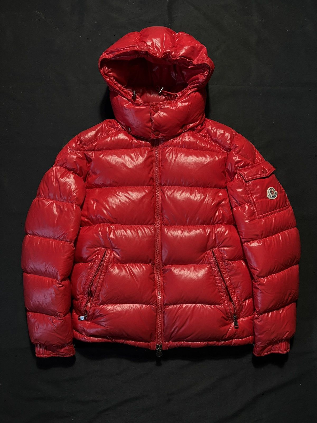 Other Moncler Maya Red Hooded Jacket - Size 2 Size US M / EU 48-50 / 2 - 1 Thumbnail