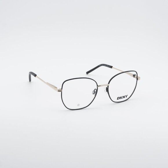 DKNY DKNY DK1034 001 Eyeglasses Black/Gold 51mm Square Frame Size ONE SIZE - 5 Thumbnail