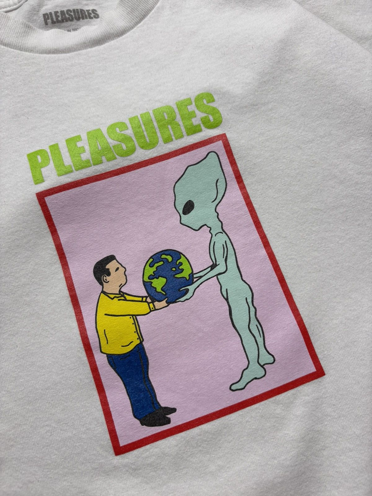Pleasures Pleasures Alien Logo T-shirt Size US M / EU 48-50 / 2 - 2 Thumbnail