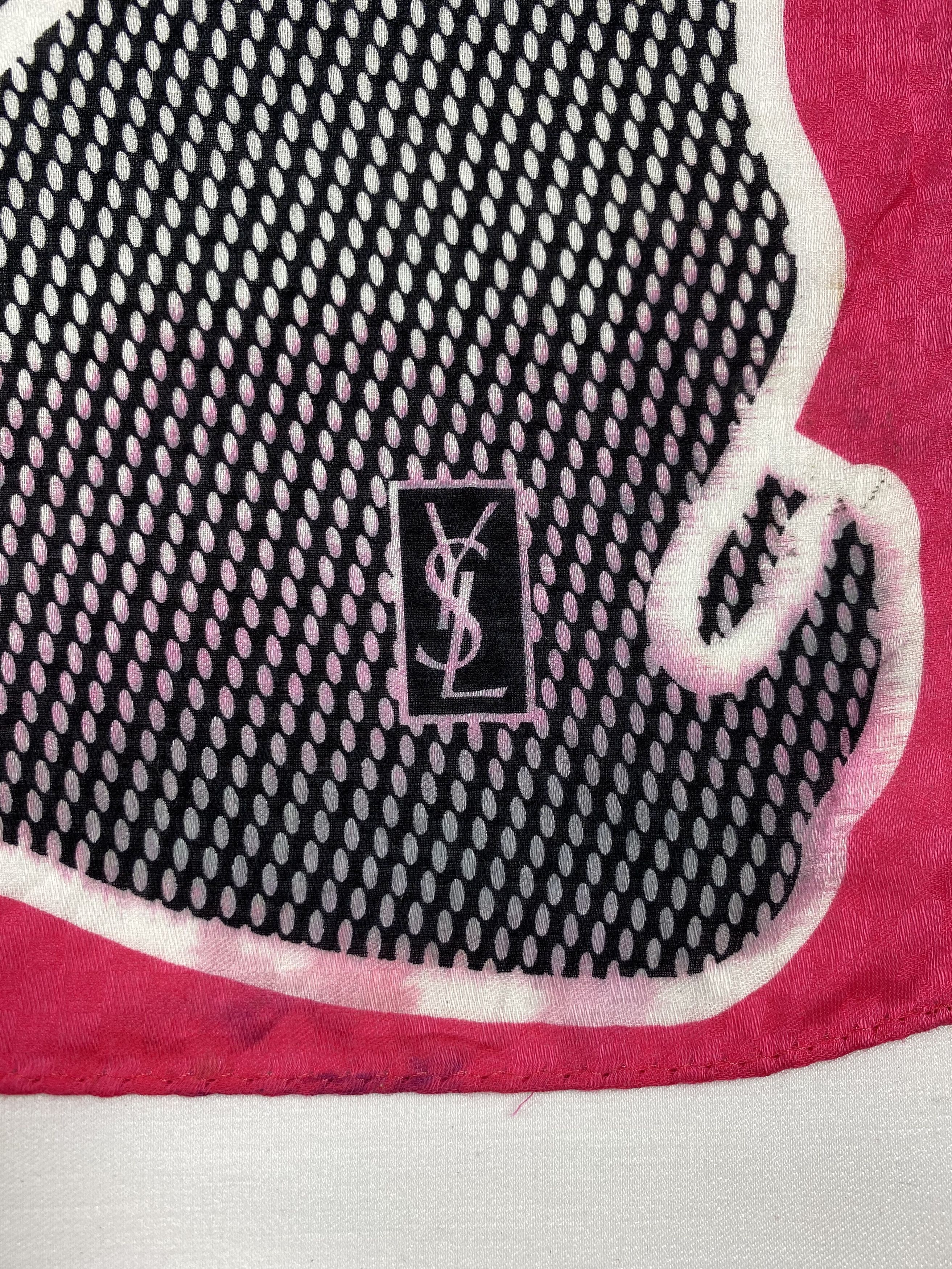 Vintage Yves Saint Laurent Handkerchief / Bandana / Neckerchief Size ONE SIZE - 5 Thumbnail
