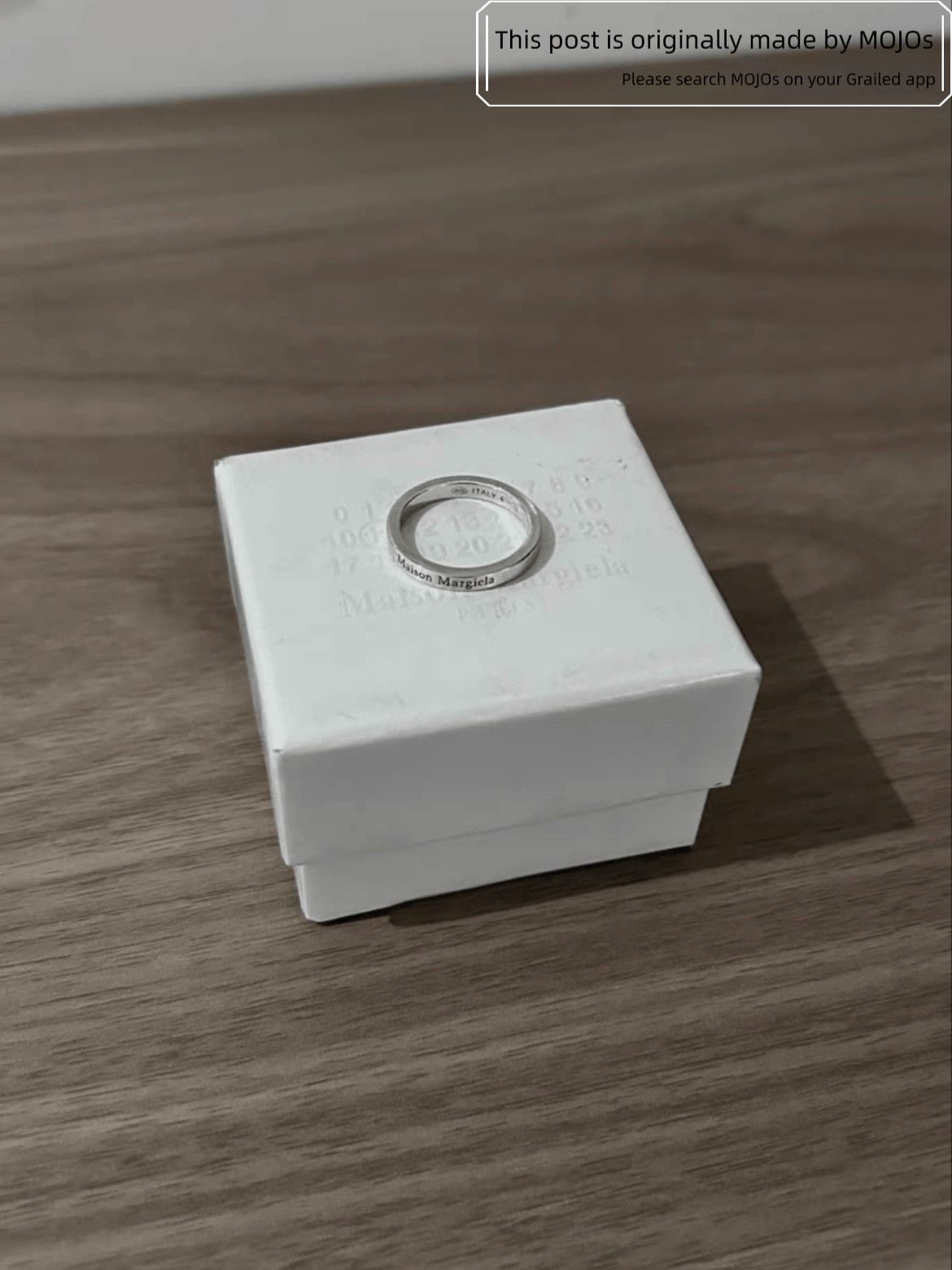 Maison Margiela Sz Maison Margiela Logo Pattern Ring Size ONE SIZE - 2 Thumbnail