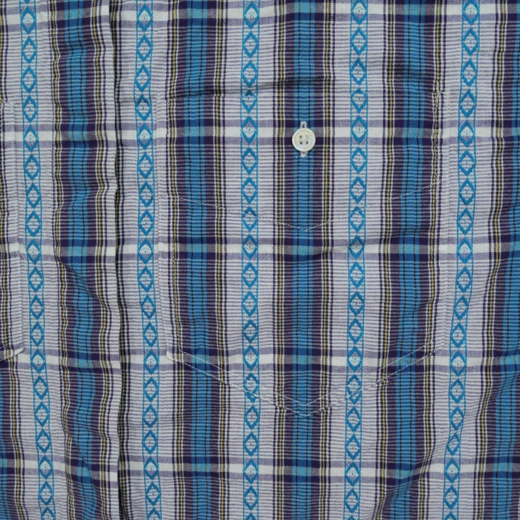 Lee VINTAGE Lee Shirt Womens Large Blue Purple Striped Aztec Button Up 80s Size L / US 10 / IT 46 - 2 Thumbnail