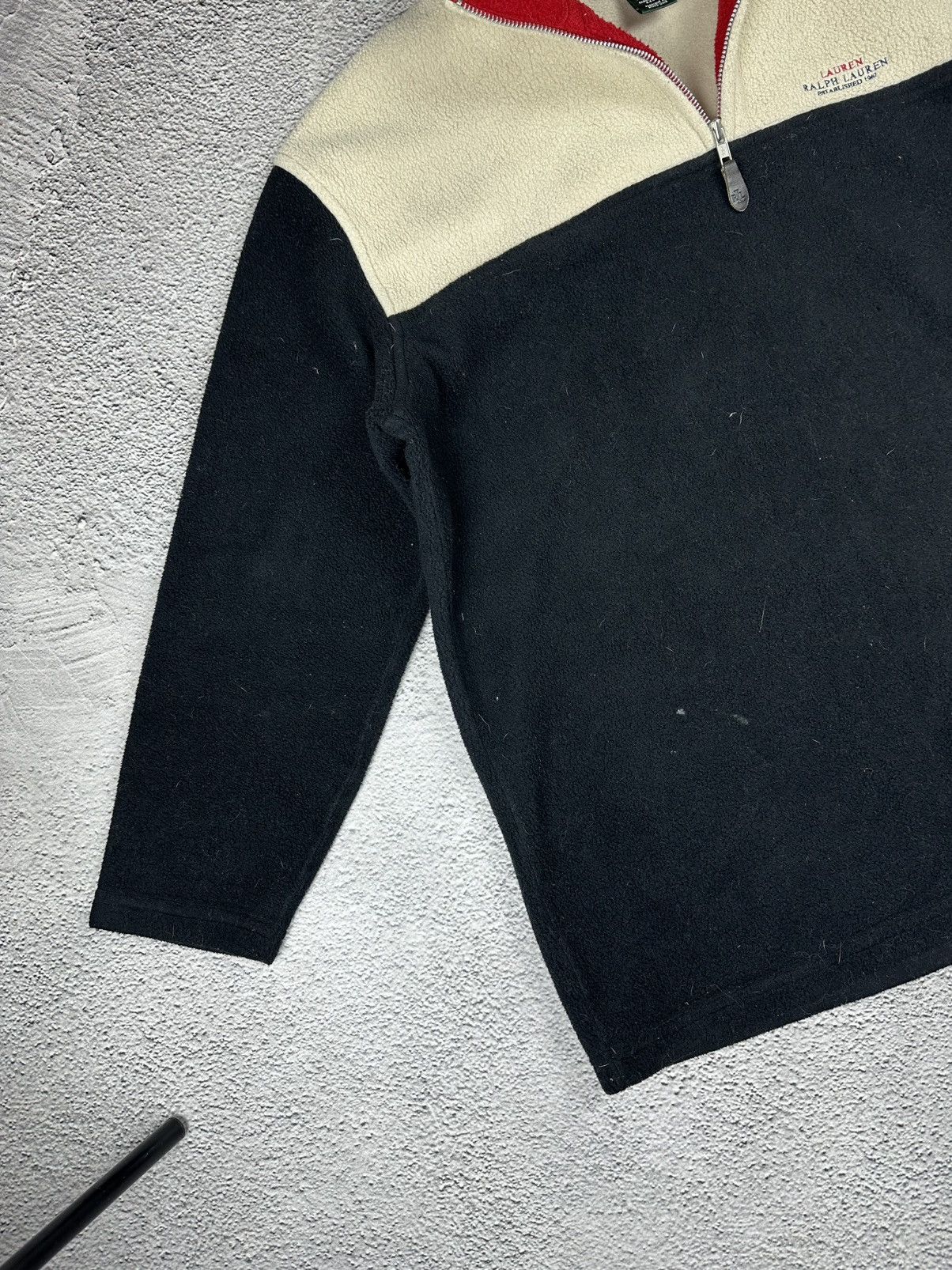 Lauren Ralph Lauren Vintage Lauren Ralph Lauren Zip Fleece Distressed Y2K Size US M / EU 48-50 / 2 - 4 Thumbnail