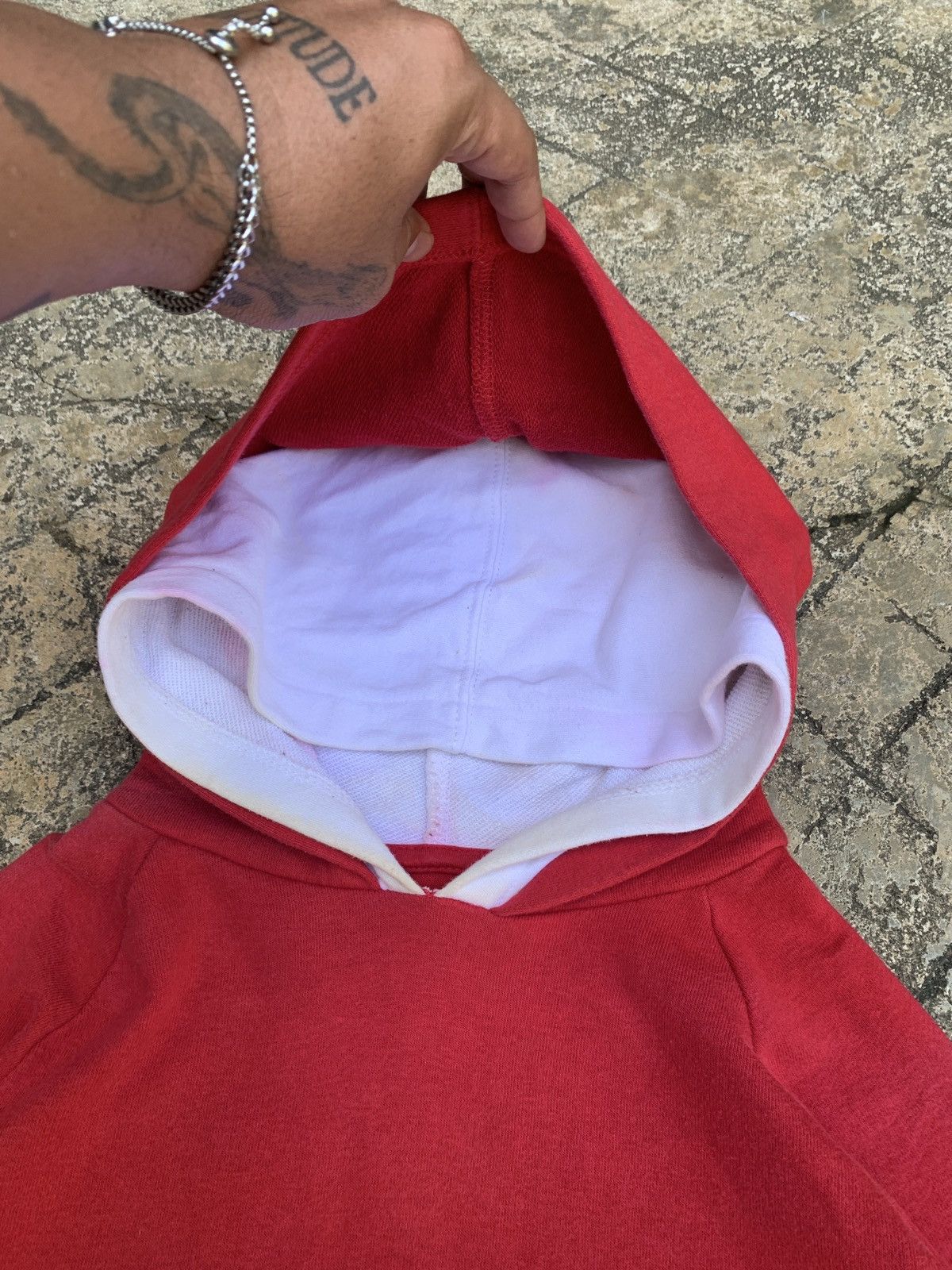 Levi's × Levi's Made & Crafted y2k Levi's Red Spell Out Logo Double Hood Hoodie Size S / US 4 / IT 40 - 4 Thumbnail