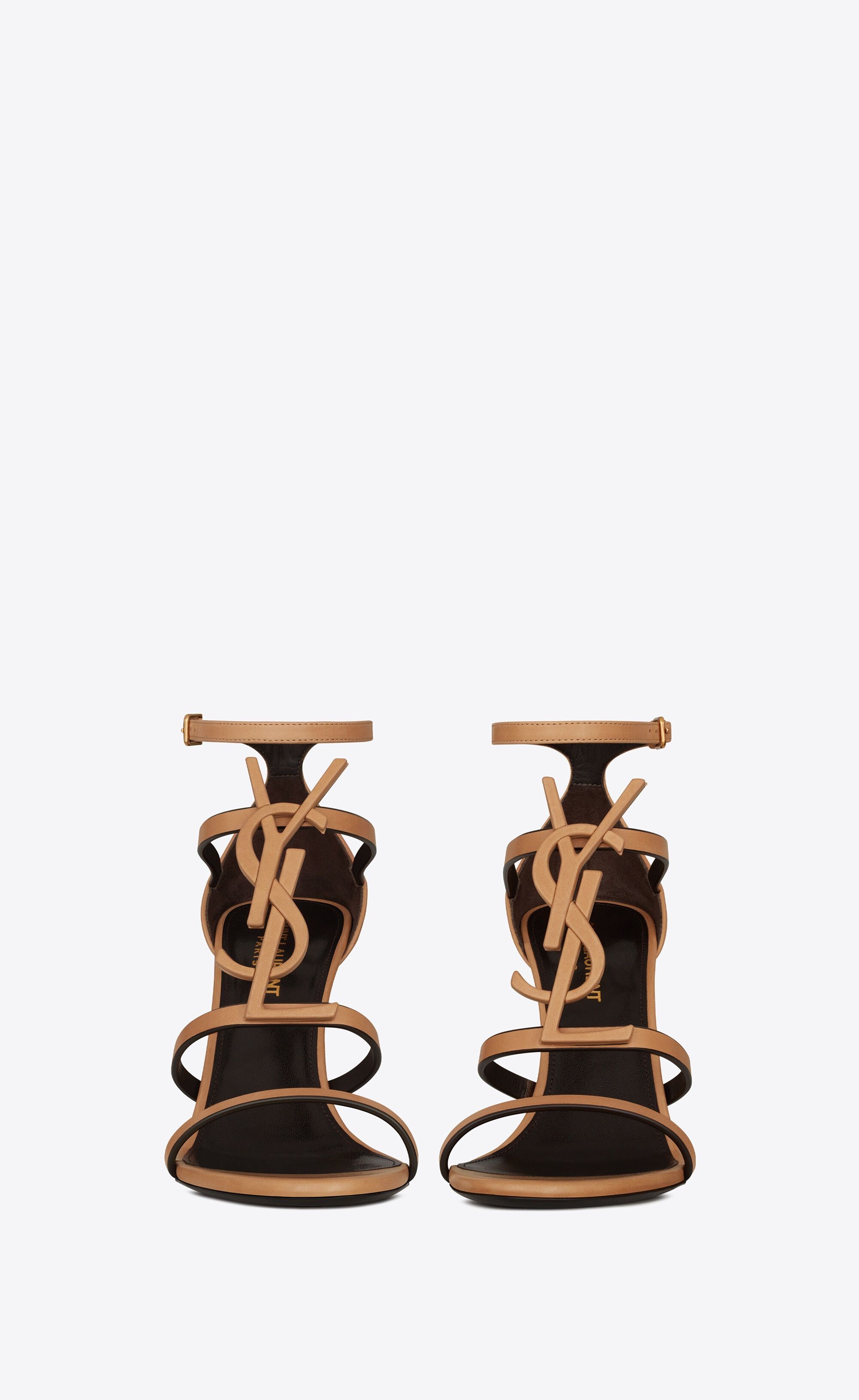 Saint Laurent Paris o1s1wg111125 Cassandra Sandals in Vegetable Tanned Leather Size US 11.5 / IT 41.5 - 2 Thumbnail