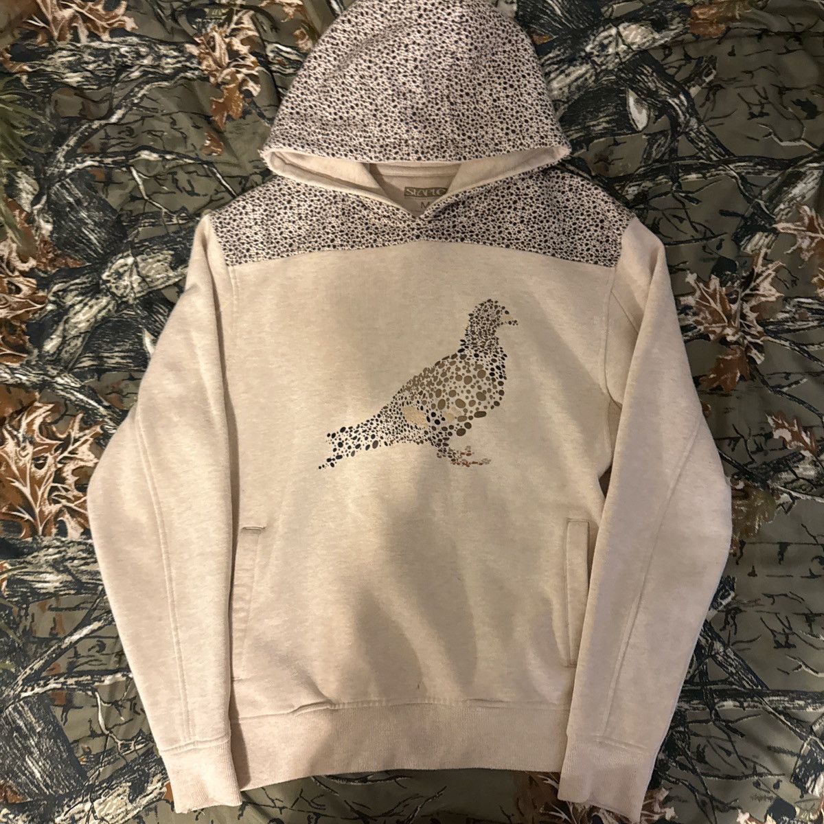 Staple bone tan leopard print dove hoodie Size US M / EU 48-50 / 2 - 1 Thumbnail