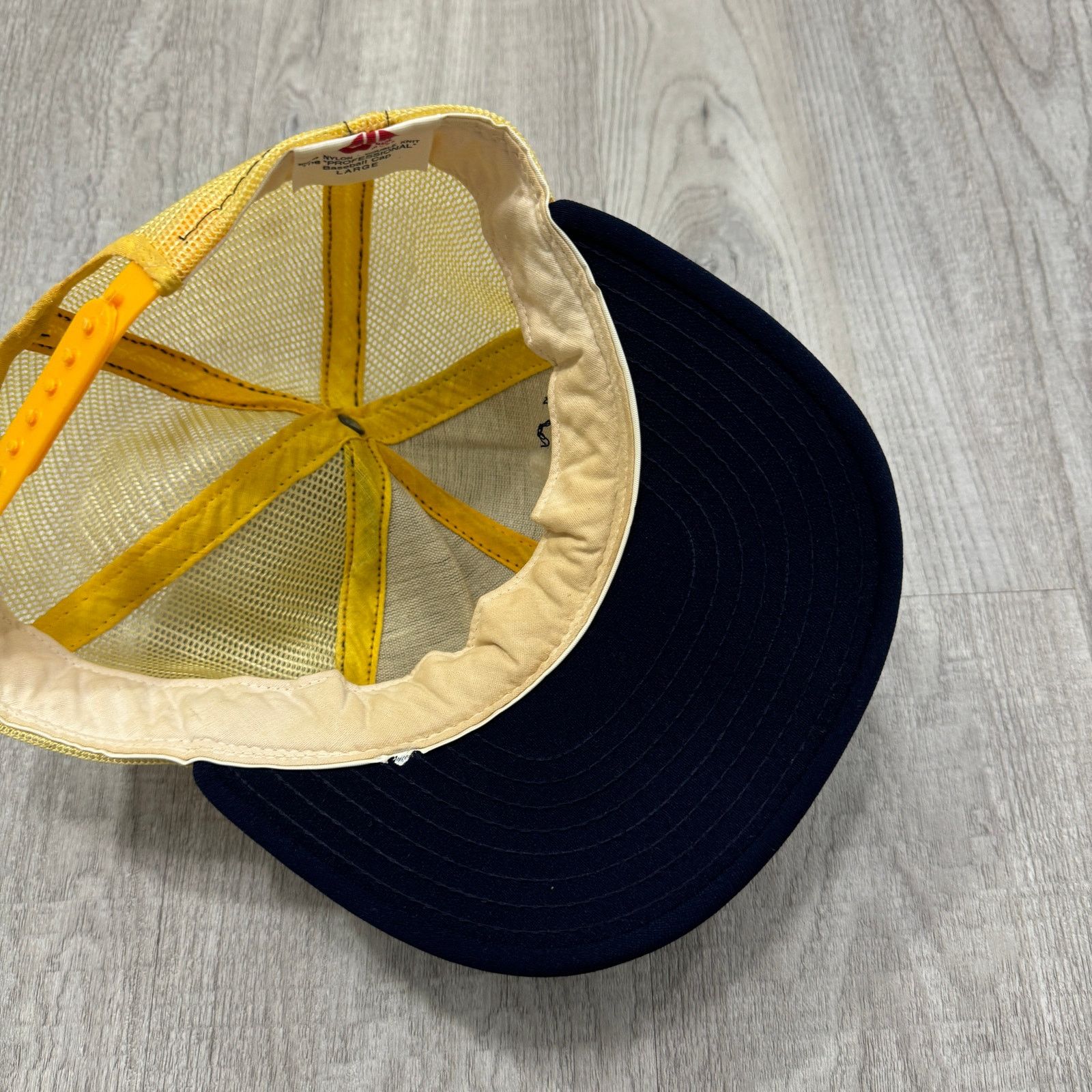 Vintage Vintage Michigan Wolverines Hat Blue Yellow Mesh Snapback Size ONE SIZE - 4 Thumbnail