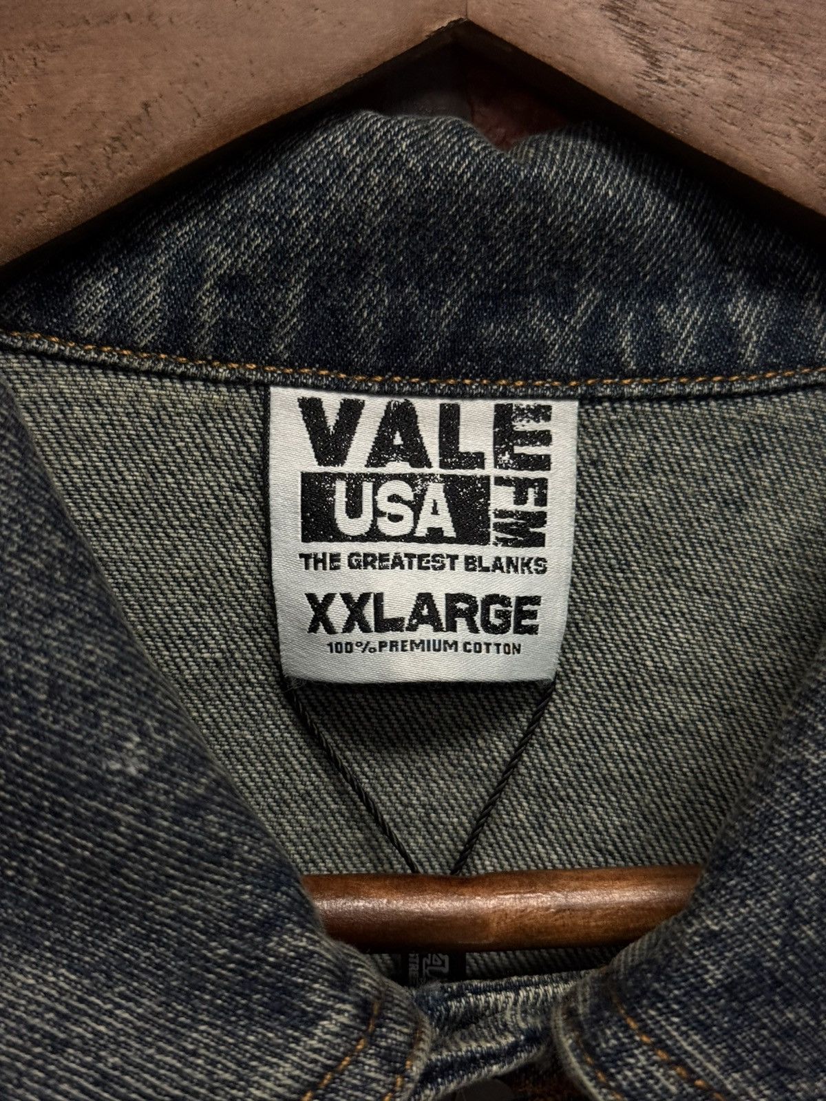 Vale Valley Blue Denim Jacket Crystal Stones Rare XXL (NEW) Size US XXL / EU 58 / 5 - 8 Thumbnail