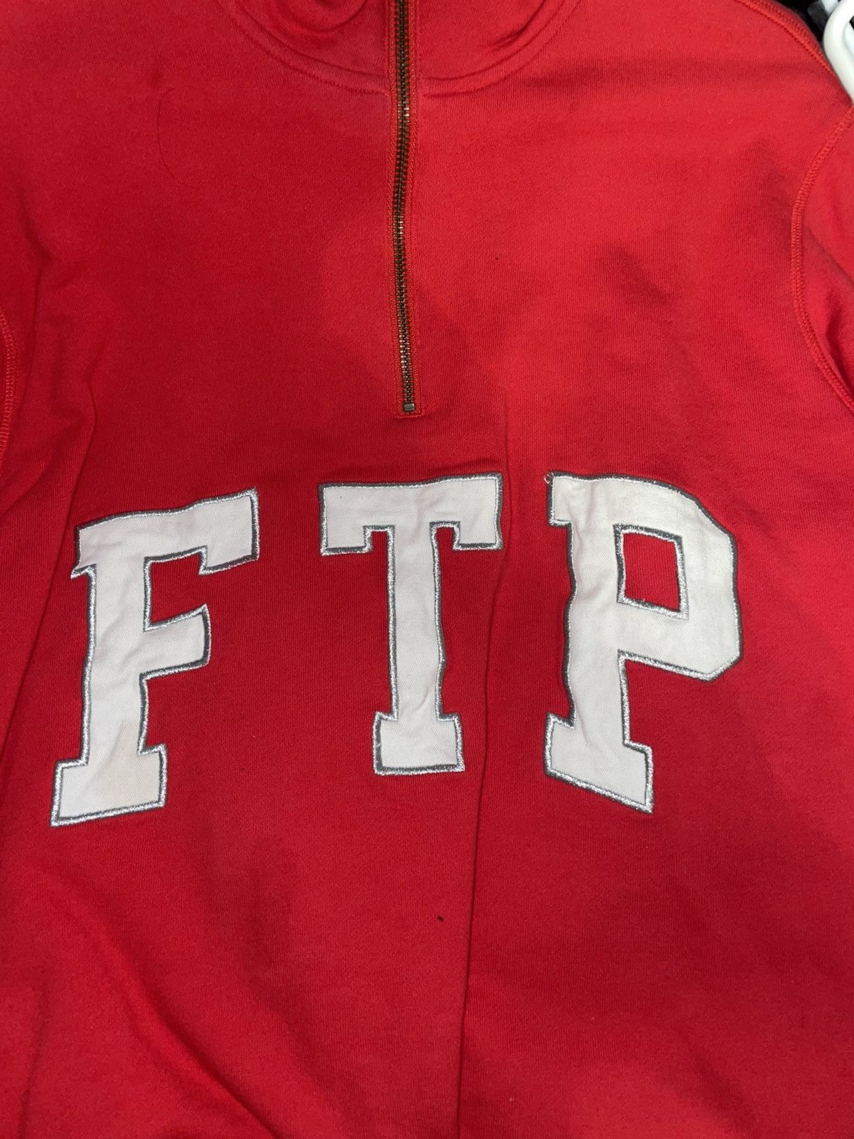 Fuck The Population FTP Arch Logo Quarter Zip Jacket Red Medium Size US M / EU 48-50 / 2 - 2 Thumbnail