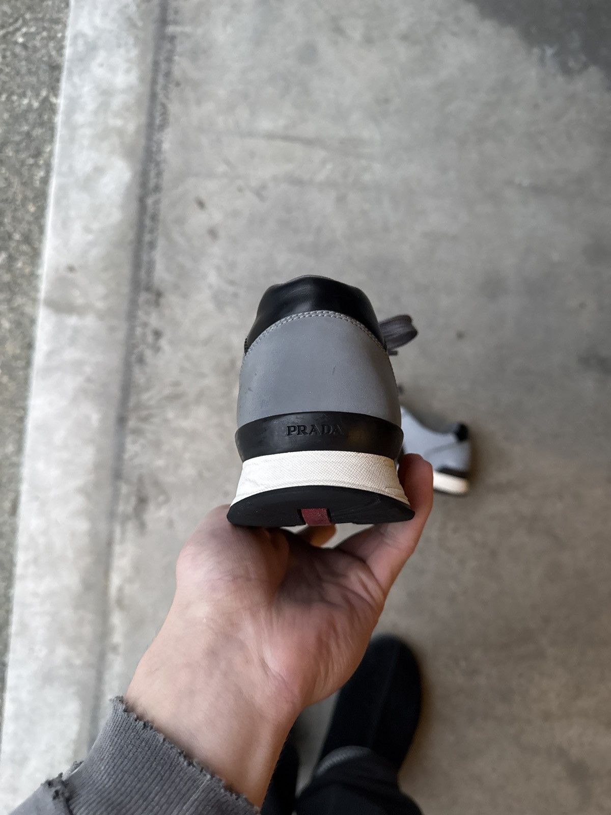 Prada Prada Match Race Sneakers – Grey/Black – Authenticity Check Size US 8 / EU 41 - 5 Thumbnail