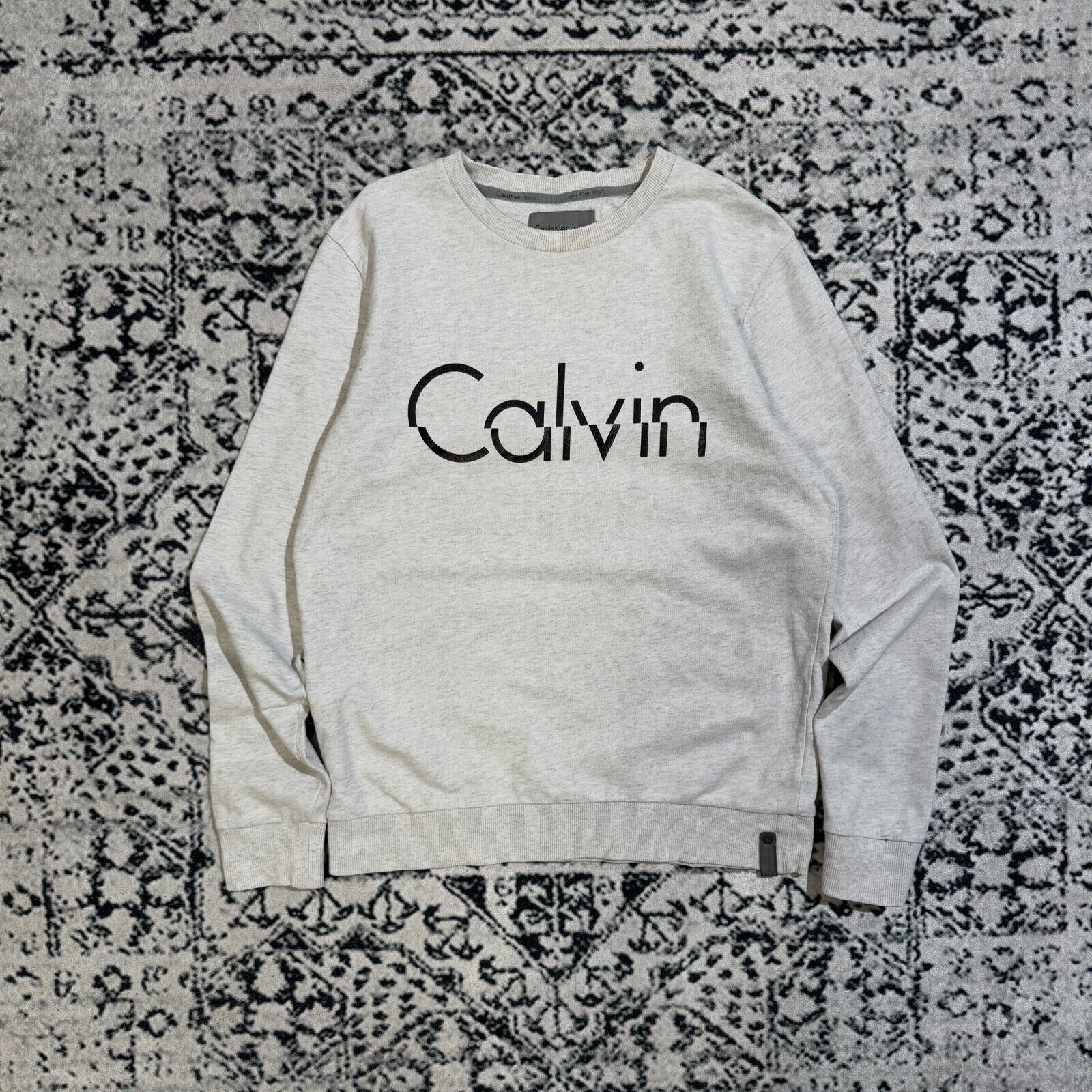 Calvin Klein × Vintage Vintage Calvin Klein Unisex Gray Cotton Crewneck Size M Y2K Size US M / EU 48-50 / 2 - 1 Thumbnail