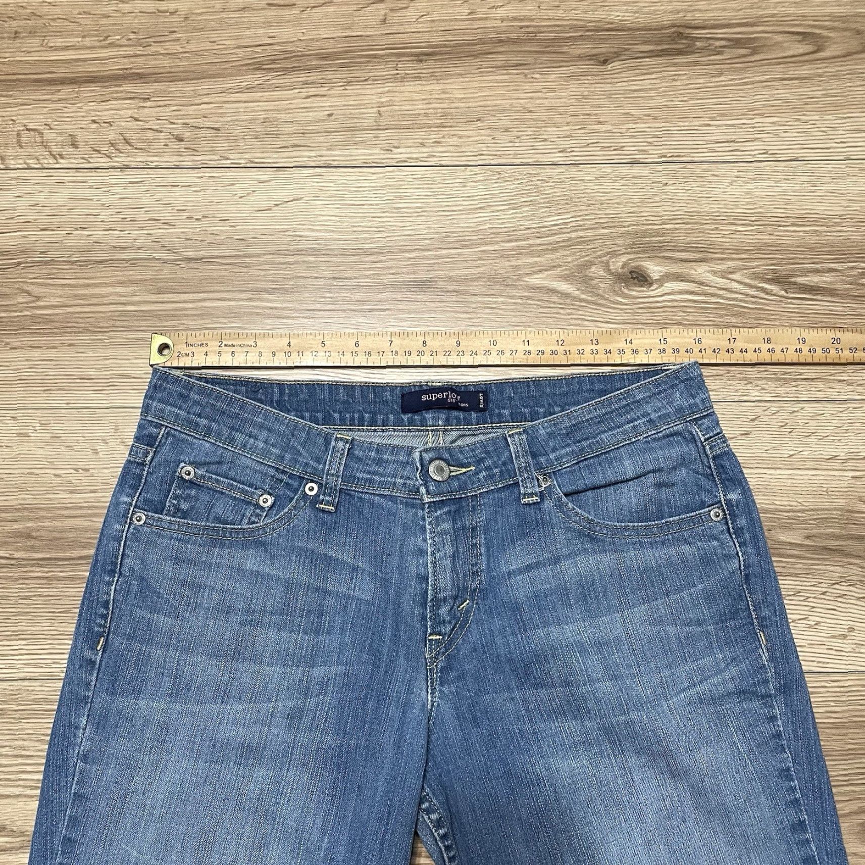 Levi's VINTAGE Levi's 518 Bootcut Flare Jeans Women's 32 x 31 Blue Size 24" / US 00 / IT 34 - 3 Thumbnail