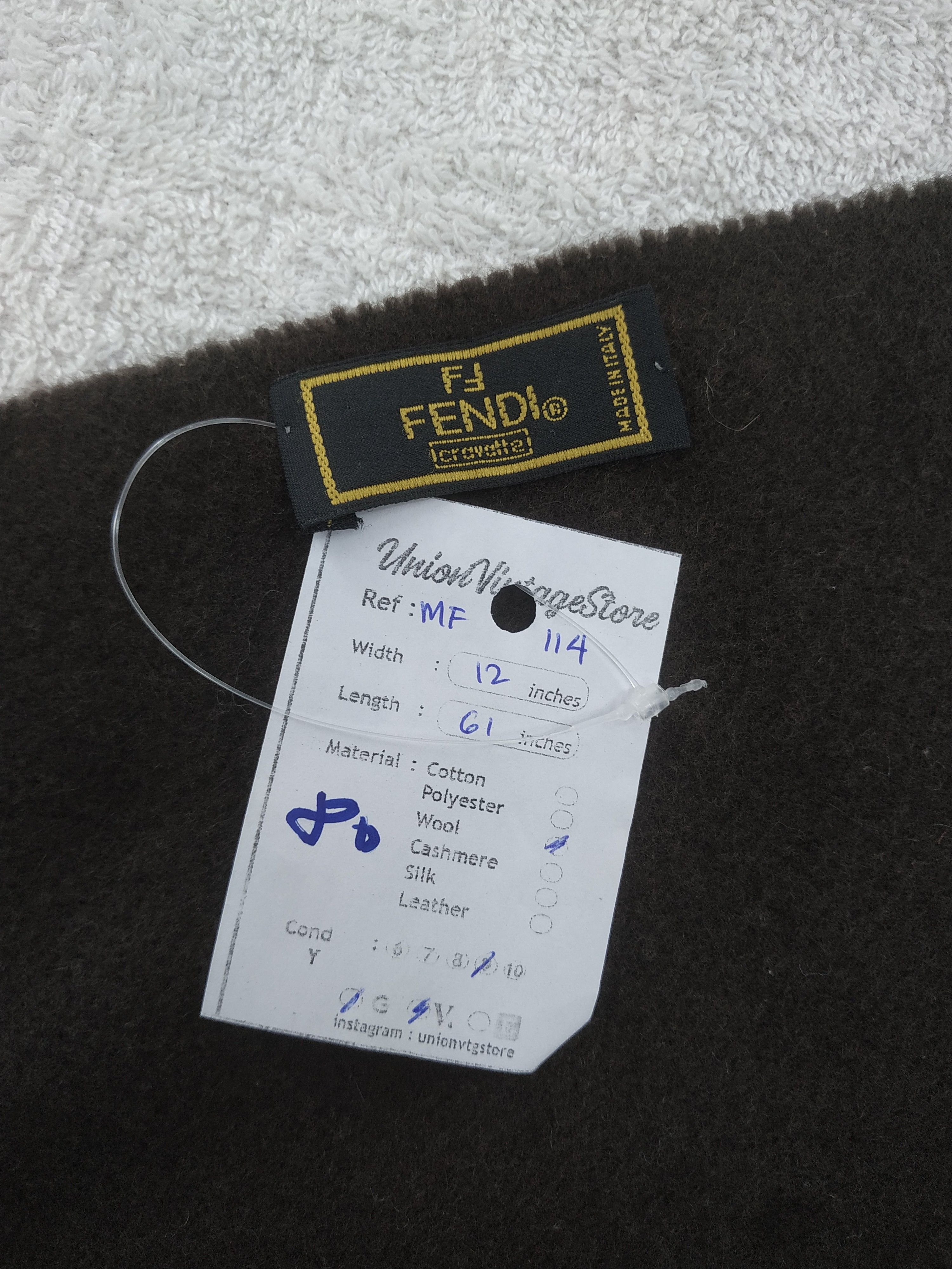 Fendi Vintage Fendi Wool Scarf/Muffler/Neckwear MF114 Size ONE SIZE - 6 Thumbnail