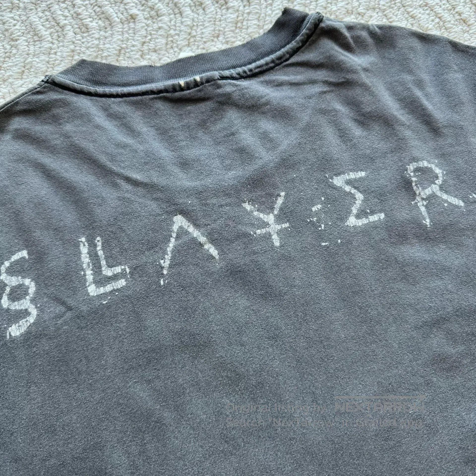 Vintage Vintage 1998 Slayer Band Faded Tee. Size US L / EU 52-54 / 3 - 5 Thumbnail
