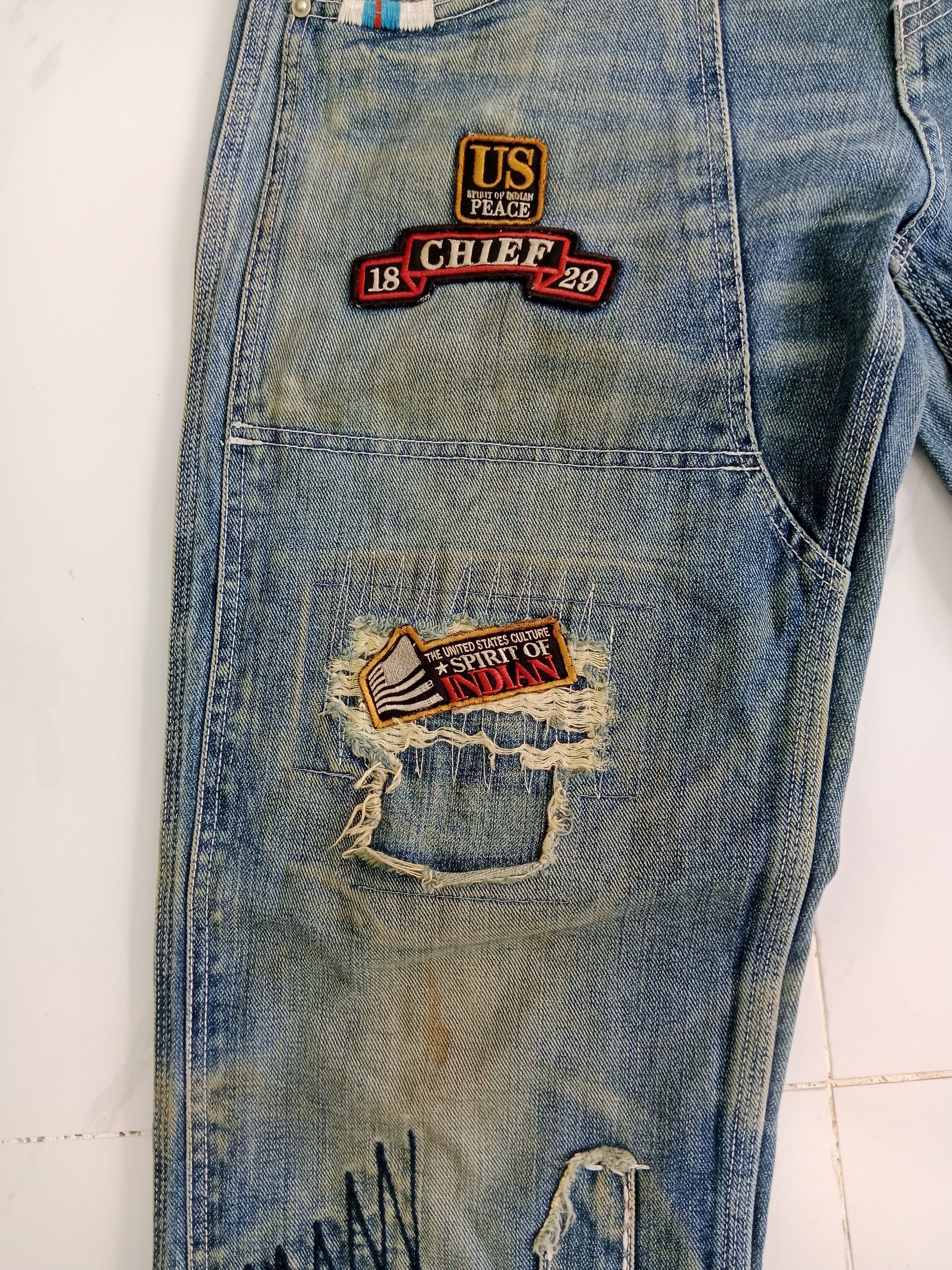 Indian Motorcycle MIND Of USA Jeans Motorcycle Denim American Indian Size US 32 / EU 48 - 9 Thumbnail