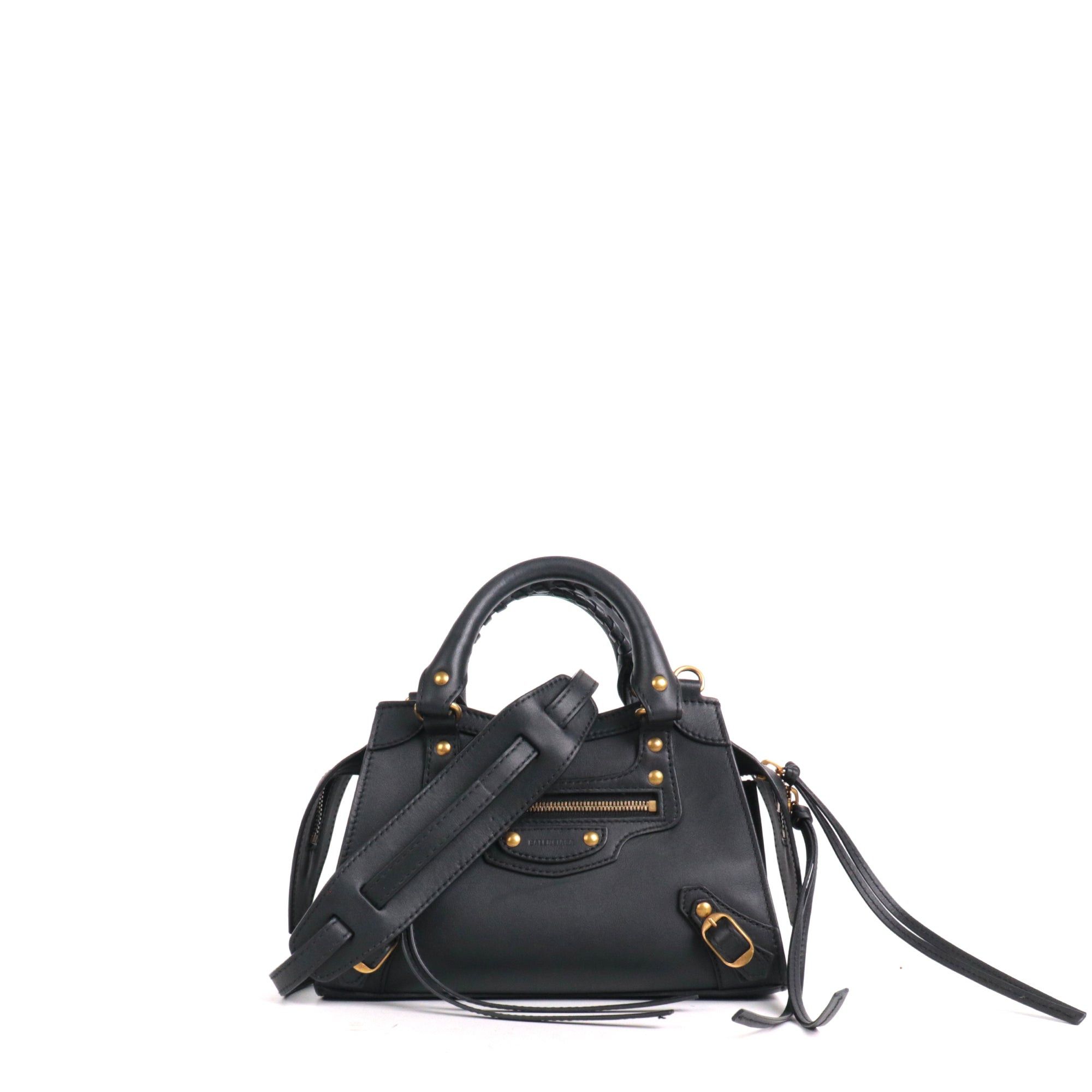 Balenciaga BALENCIAGA - Neo Classic Balenciaga nano shoulder bag in black smooth leather Size ONE SIZE - 1 Thumbnail