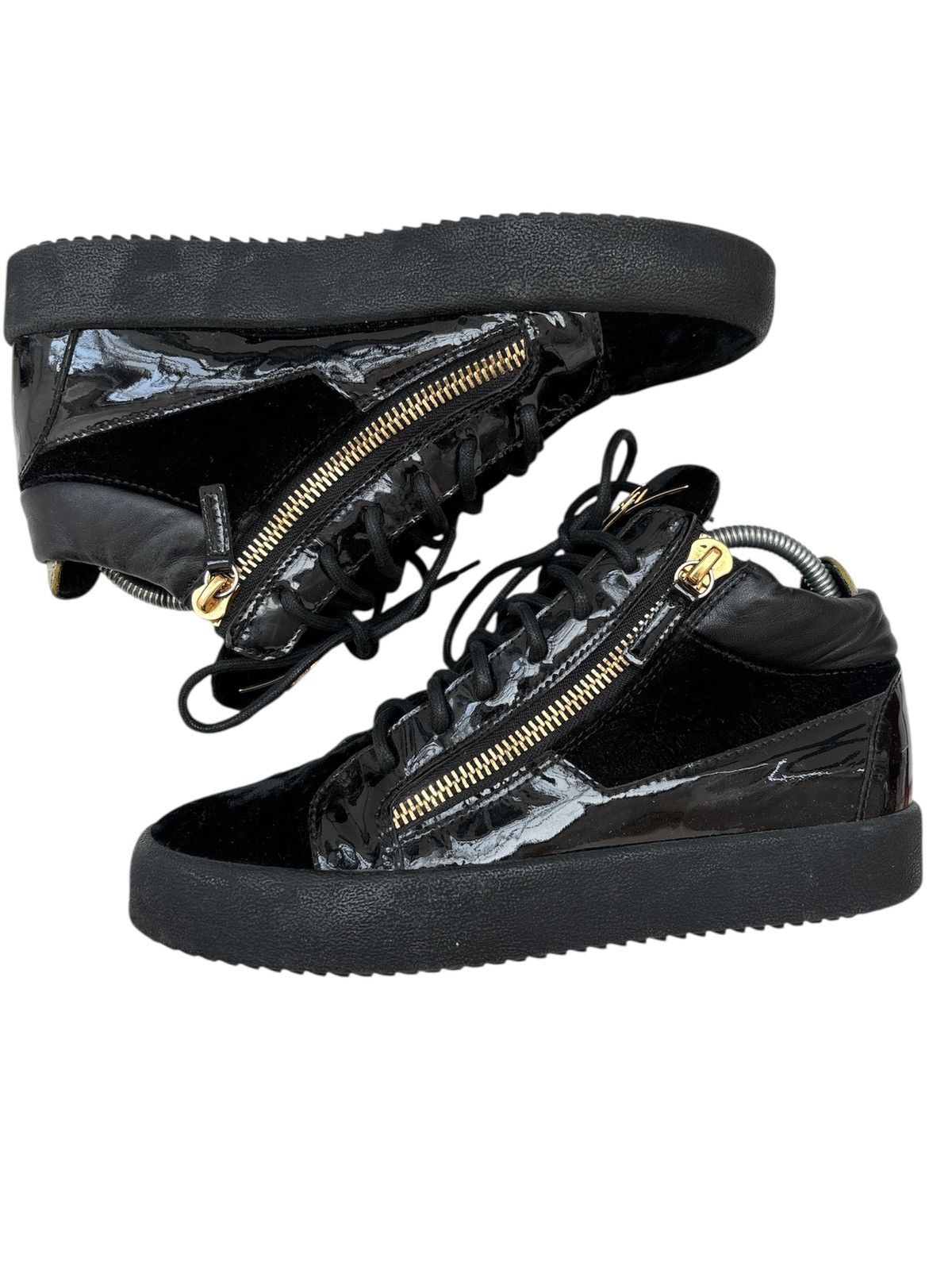 Giuseppe Zanotti Zip Mid Top Sneakers Size US 8 / EU 41 - 2 Thumbnail