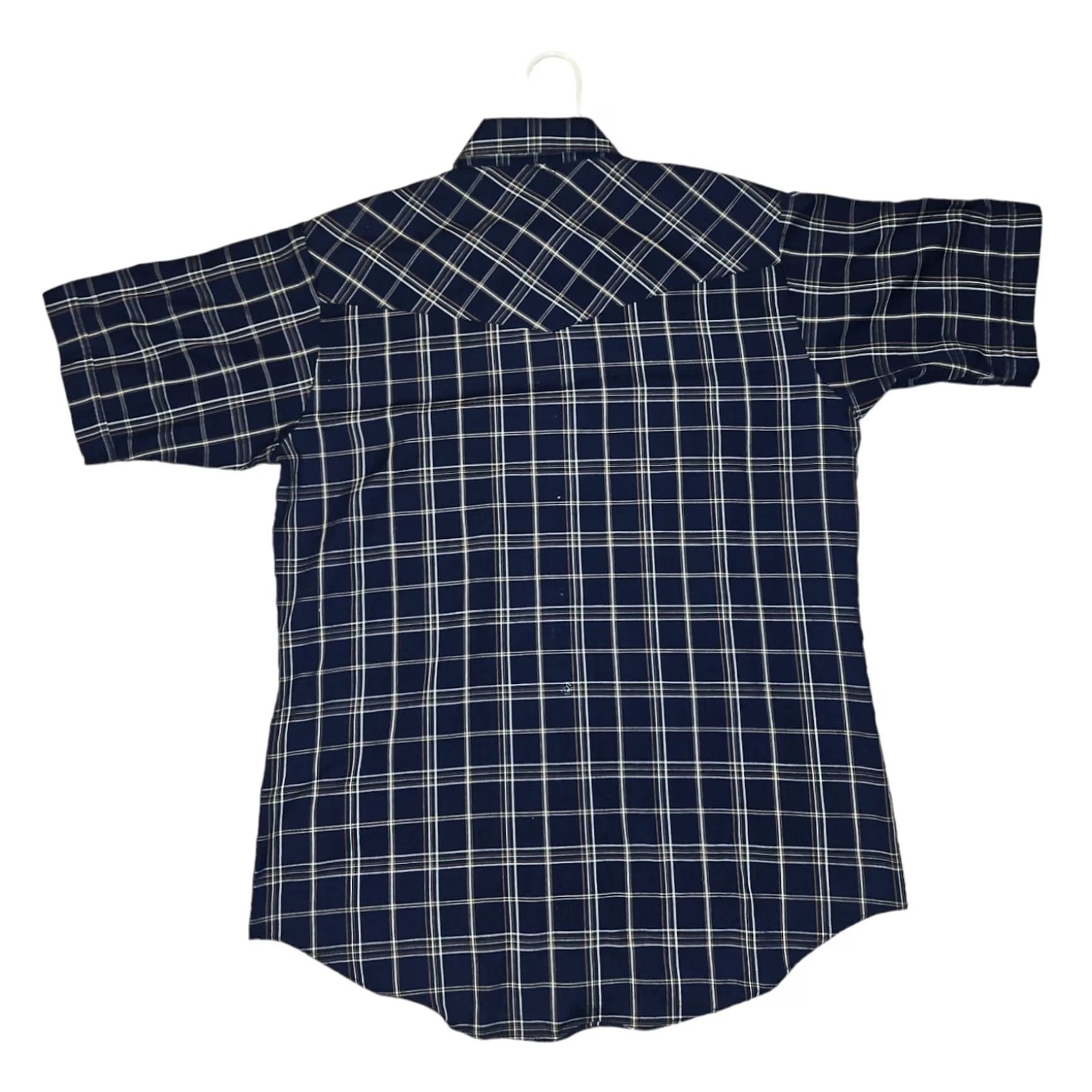 Vintage VINTAGE Plains Western Wear Pearl Snap Medium Men's Blue Plaid Western Cowboy Classic Size US M / EU 48-50 / 2 - 5 Thumbnail