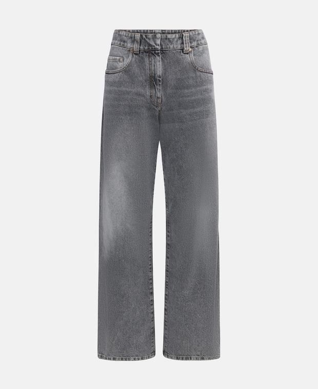 Brunello Cucinelli Wide leg jeans Size 25" / US 0 / IT 36 - 1 Thumbnail