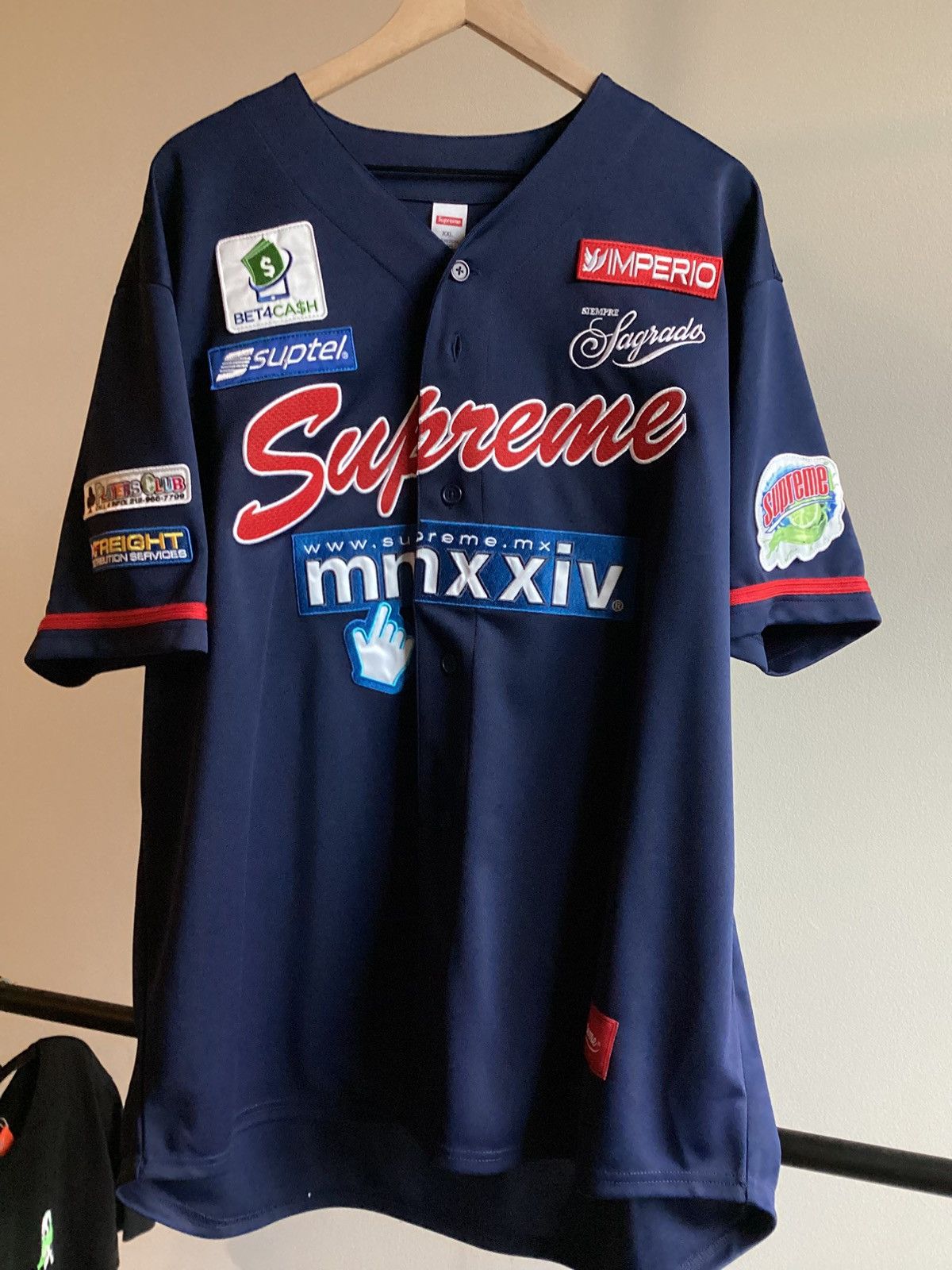 Supreme Supreme Chosen One Baseball Jersey Black size Medium | Grailed