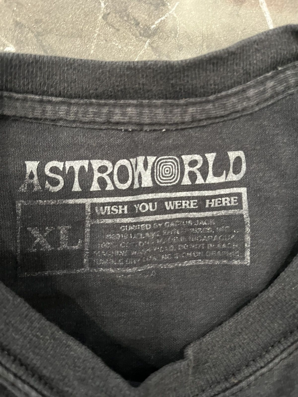 Rap Tees × Travis Scott Travis Scott Astroworld Tour Wish You Were Here T Shirt Size US XL / EU 56 / 4 - 3 Thumbnail