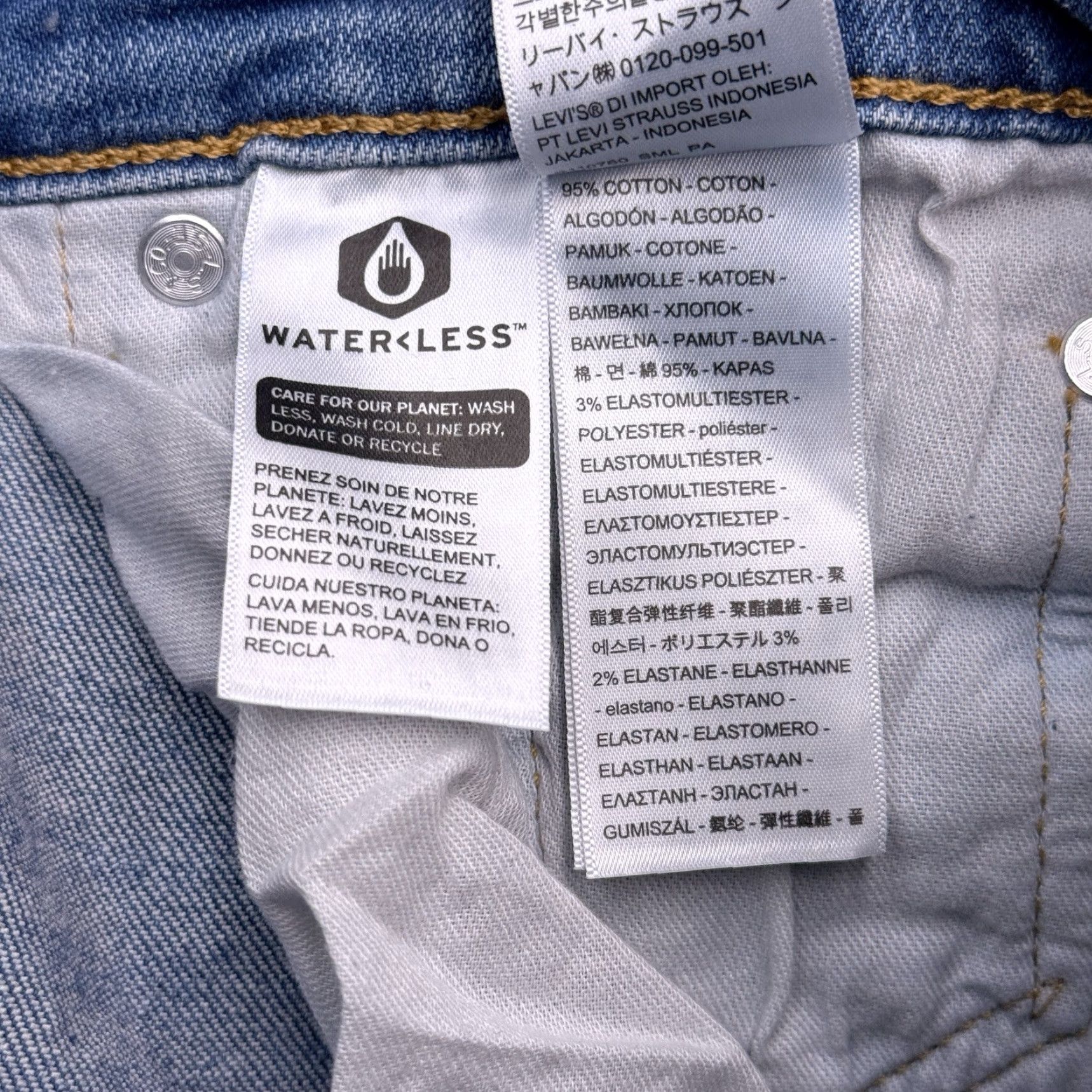 Levi's Levis 505 Jeans Mens 30x34 Straight Leg Mid Rise Stretch New Denim Blue 5-Pocket Regular Belt Loops Cotton Blend Levi's Jeans Mens Size US 30 / EU 46 - 6 Thumbnail