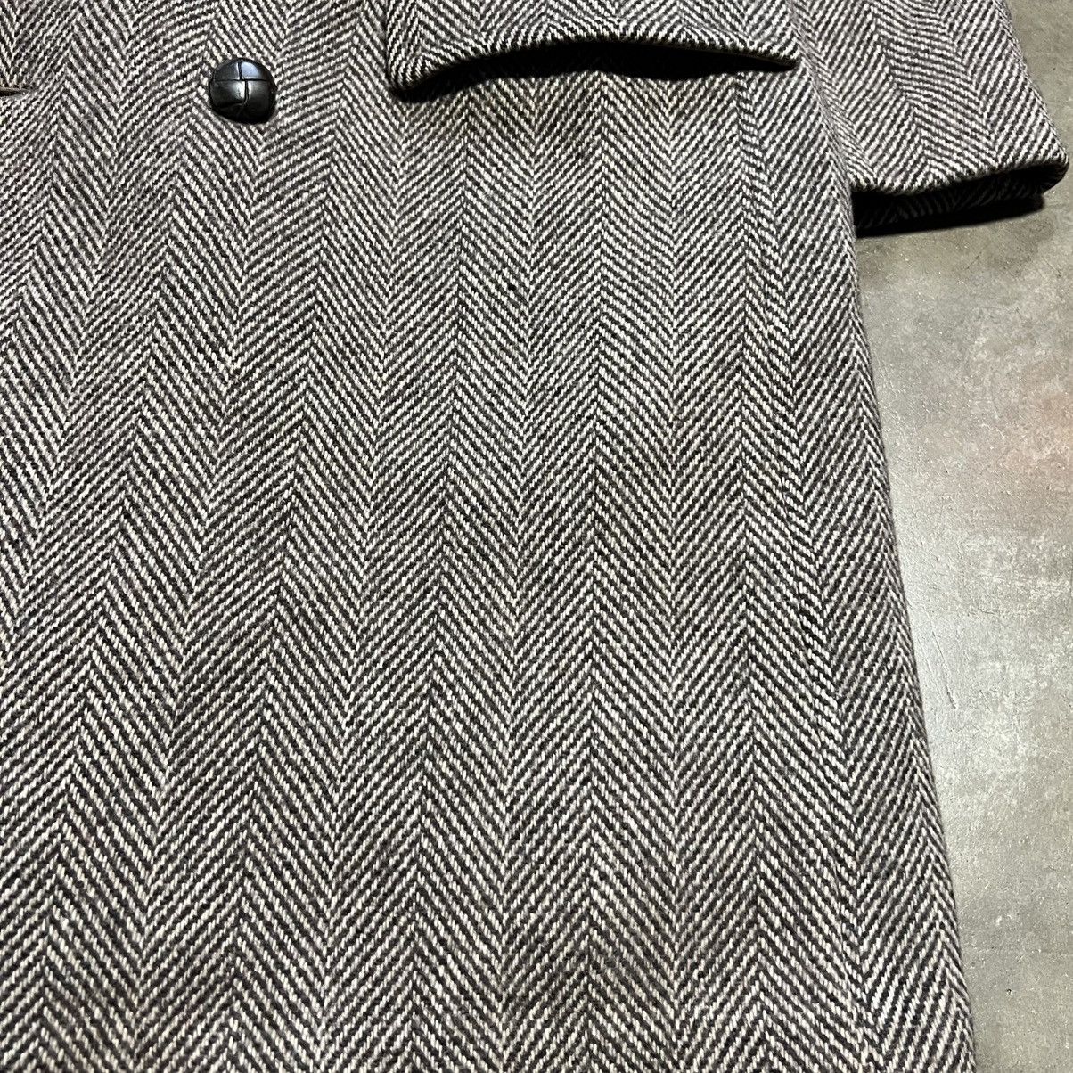 Vintage Vintage 70s Climatic Herringbone Wool Trench Overcoat Fur Size US M / EU 48-50 / 2 - 5 Thumbnail