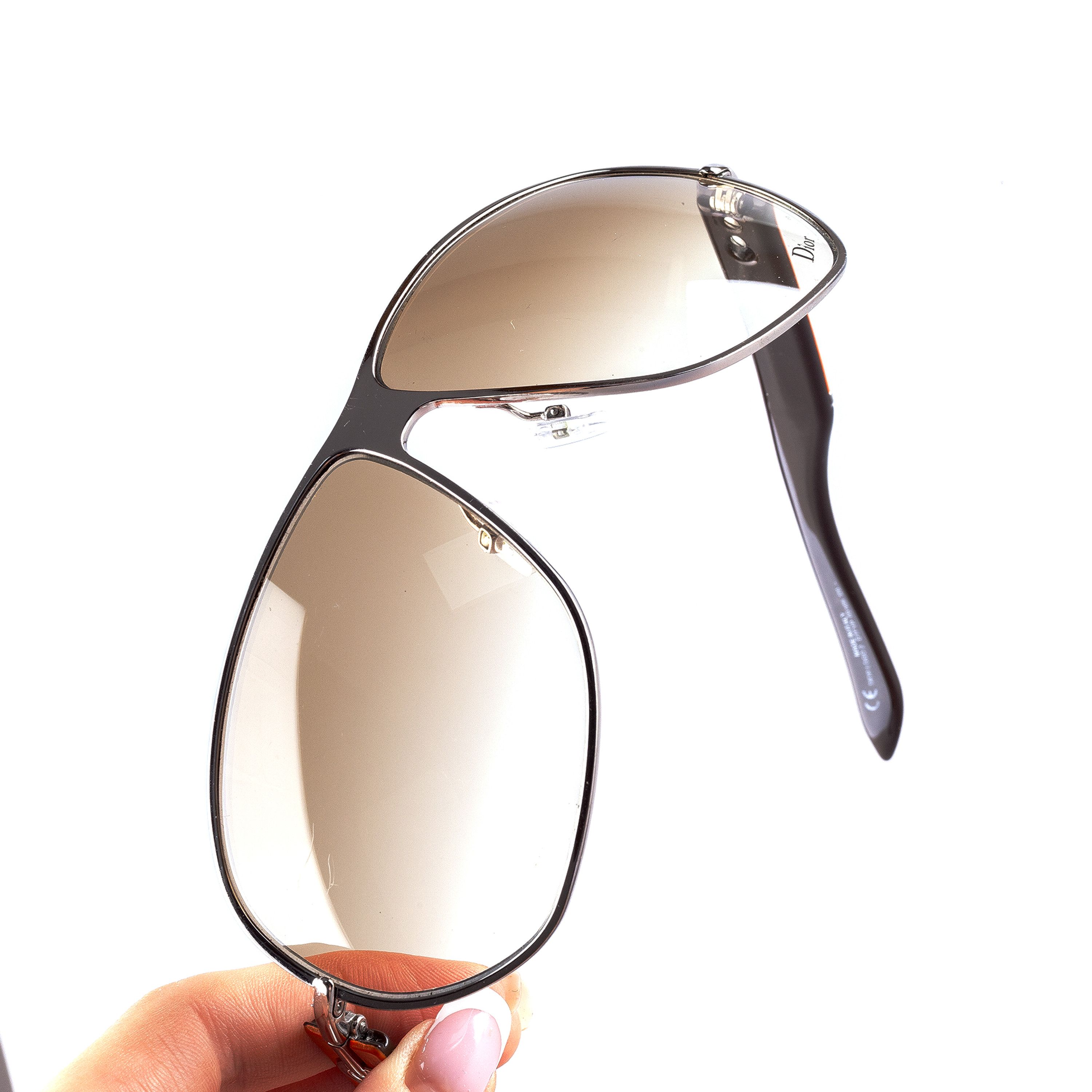 Dior Dior “Dior Logo 2” DTFYP Black/Orange Sunglasses Size ONE SIZE - 10 Thumbnail