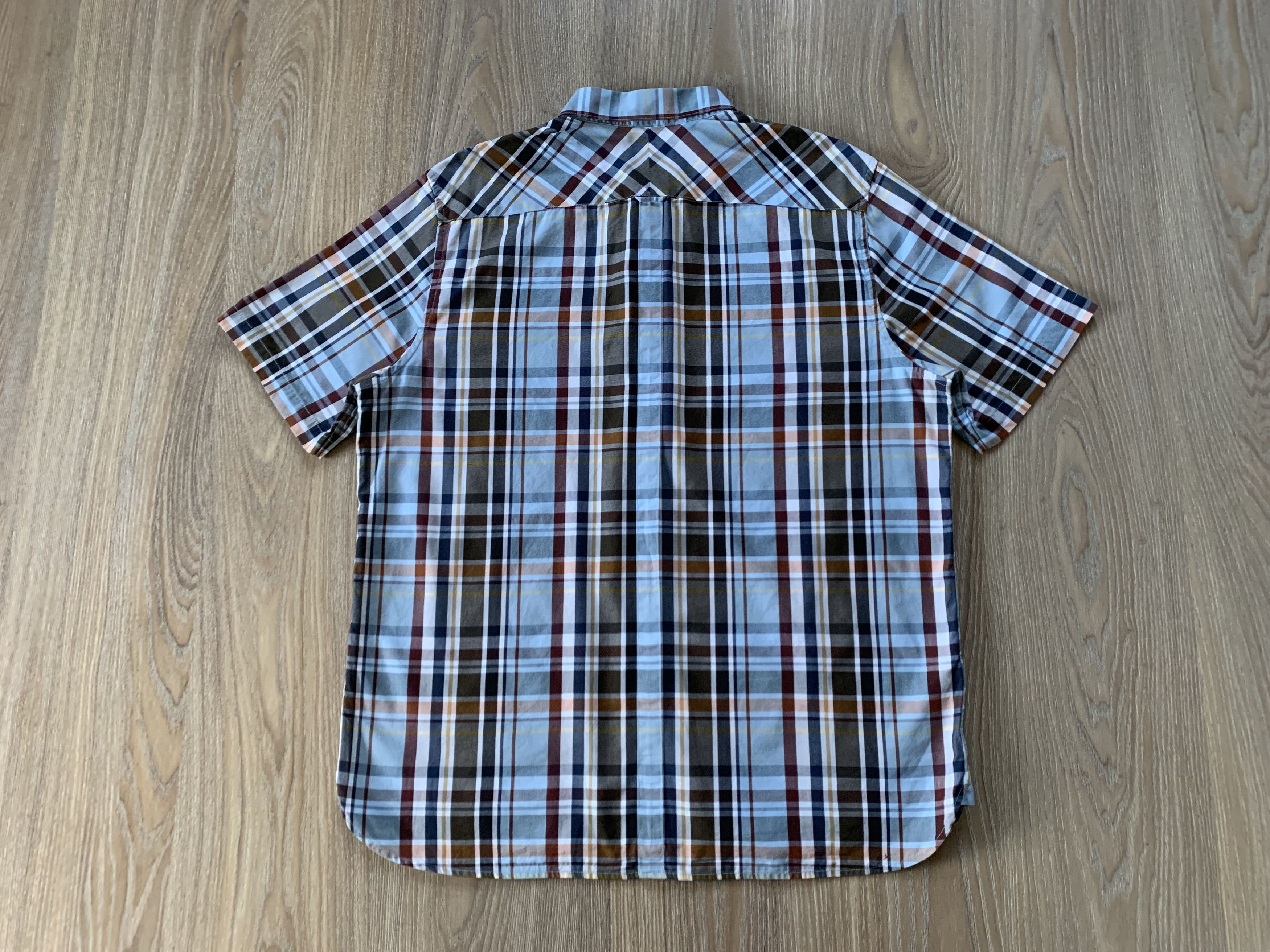 Designer × Fred Perry × Vintage Fred Perry Pocket Short Sleeve Plaid Shirt Size US XL / EU 56 / 4 - 3 Thumbnail