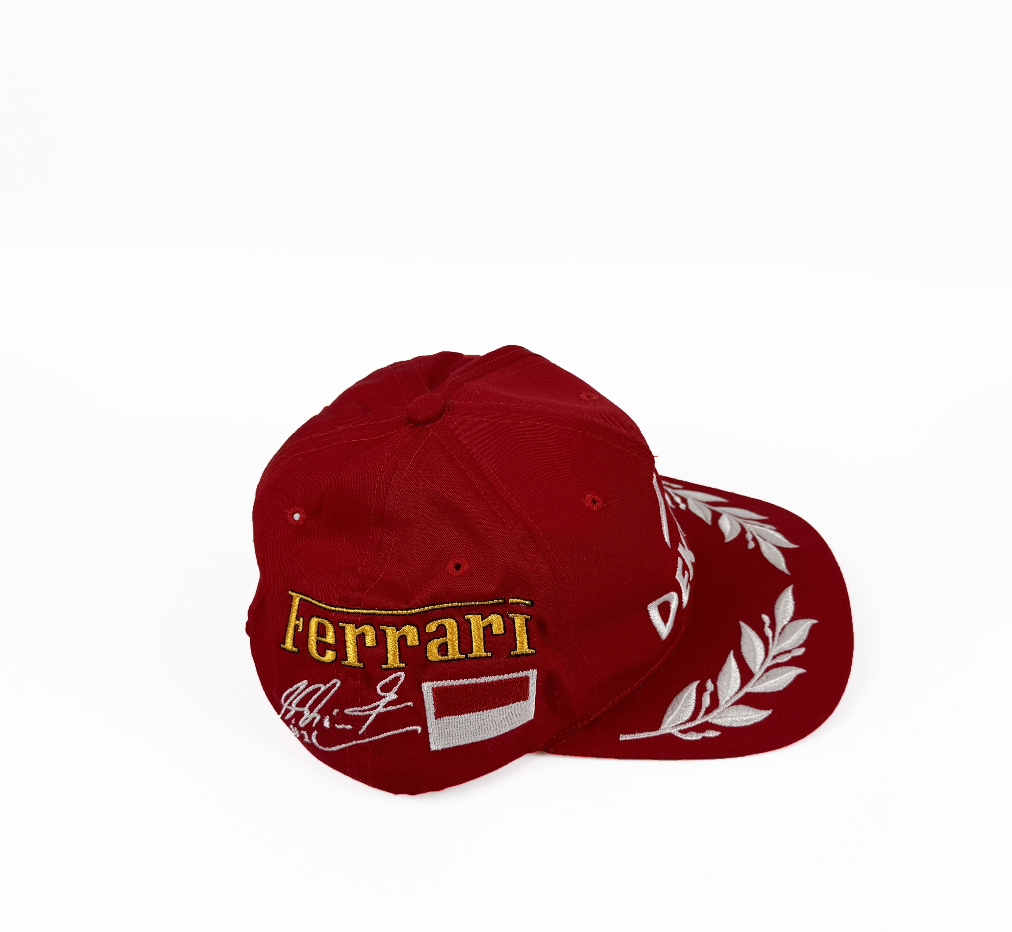 Vintage RARE Vtg Michael Schumacher 1 FERRARI DEKRA Formula 1 Cap Size ONE SIZE - 6 Thumbnail