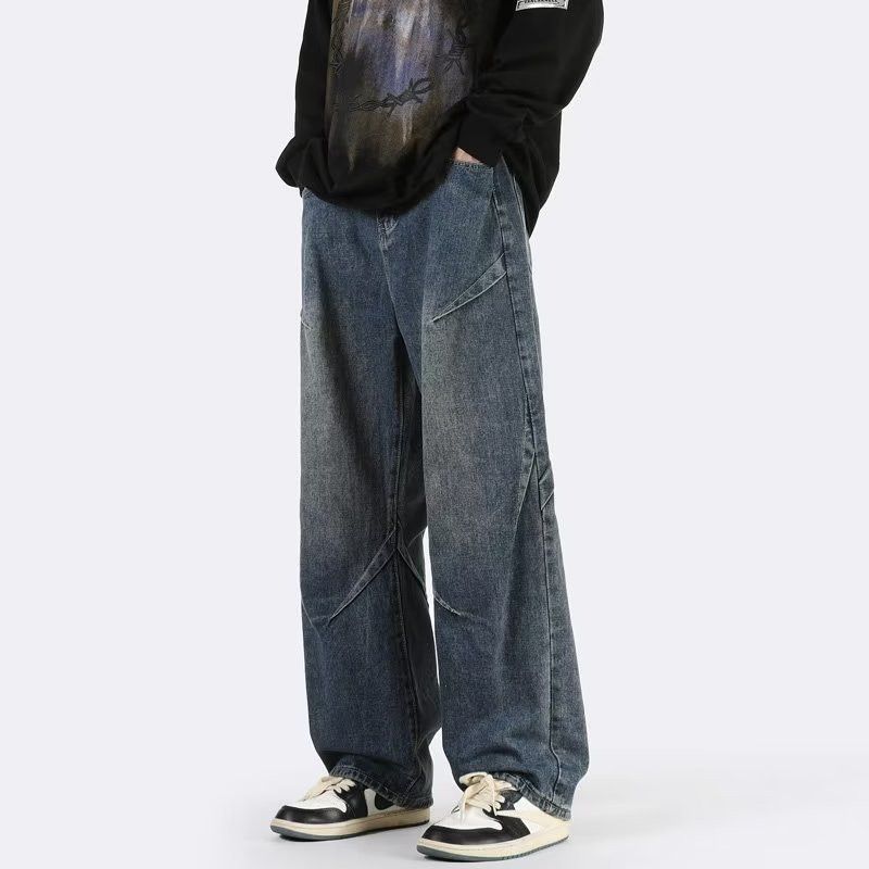 Japanese Brand × Jean Retro loose straight leg wide leg jeans Size US 32 / EU 48 - 5 Thumbnail