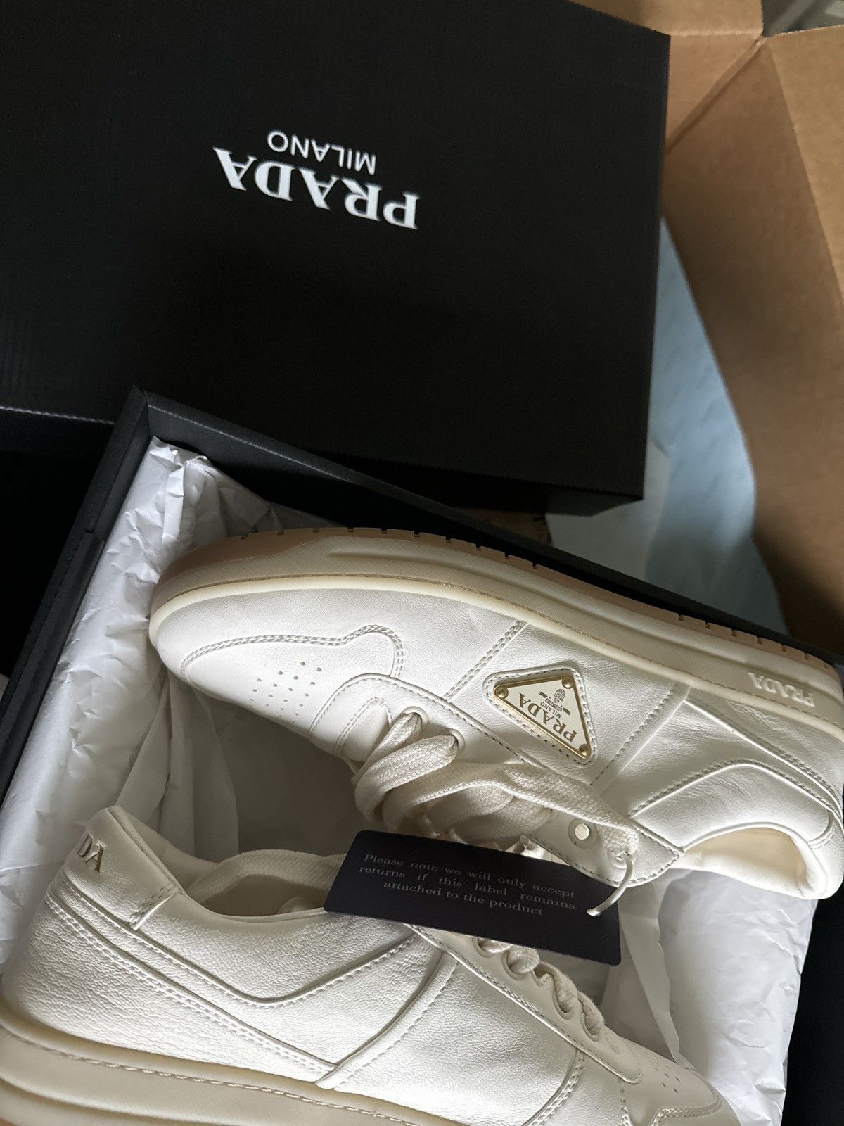 Prada 2024 Prada sneakers never worn tags and receipt Size US 10 / IT 40 - 3 Thumbnail