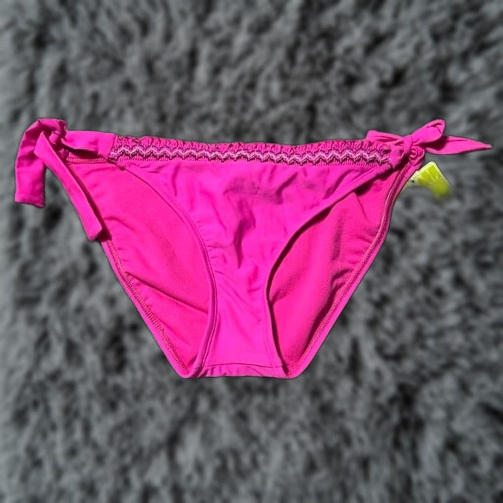 Vintage Hobie Cheeky Bikini Swim Bottom XL Hot Pink Sporty Women Regular Nylon Blend Solid Size 40" / US 18 - 1 Thumbnail