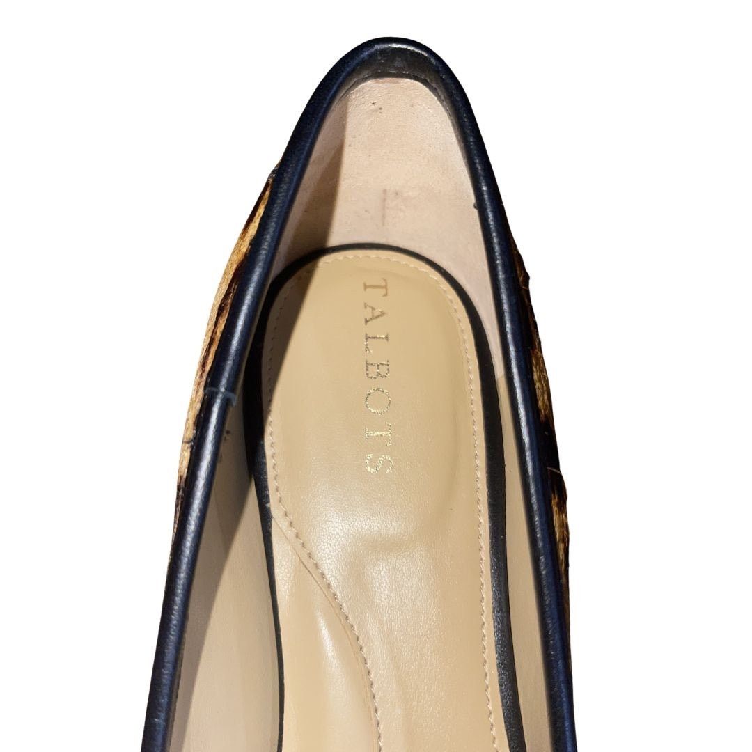 Talbots Blair Leopard Cap Toe Ballet Flats Shoes 100% Calf Hair NWB Size US 8.5 / IT 38.5 - 5 Thumbnail
