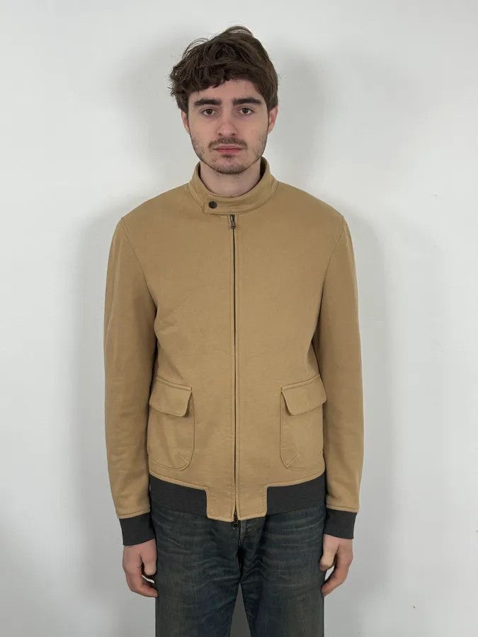 Vintage 2000s Massimo Rebecchi Beige Minimalist Jacket Size US M / EU 48-50 / 2 - 2 Thumbnail