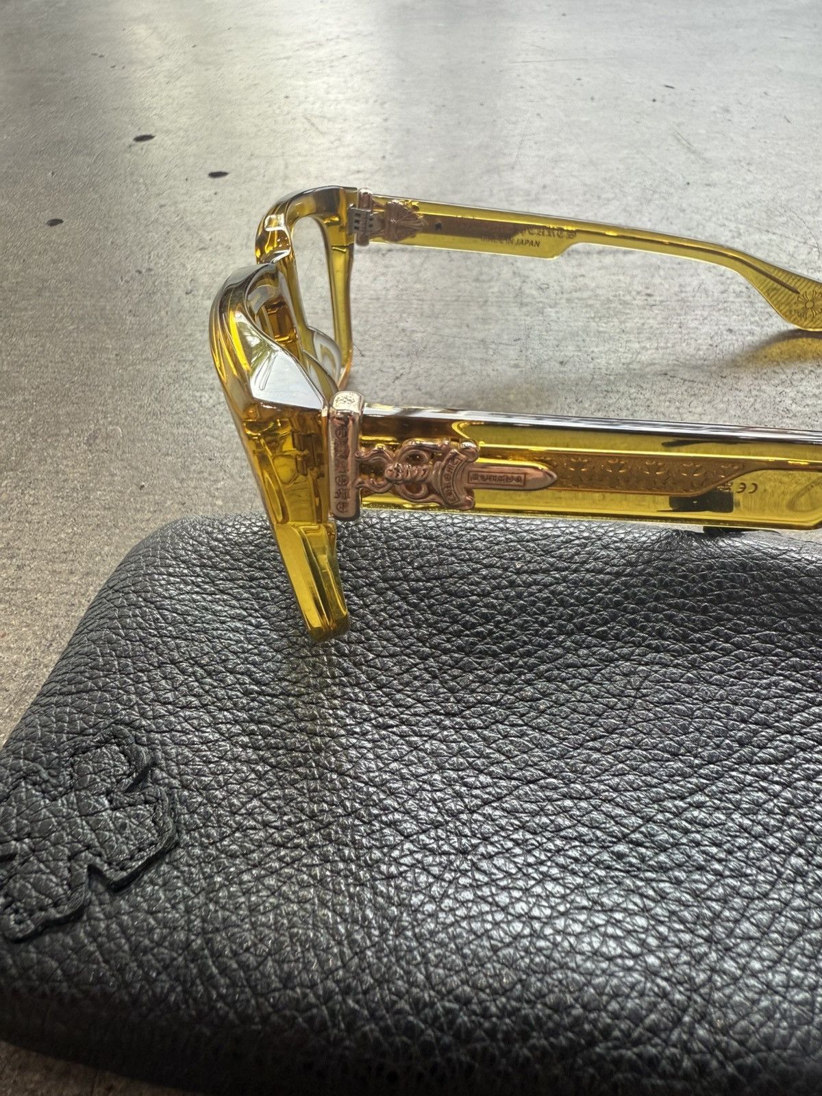 Chrome Hearts CHROME HEARTS BOX-OFFICER MALT SUNGLASSES Size ONE SIZE - 5 Thumbnail
